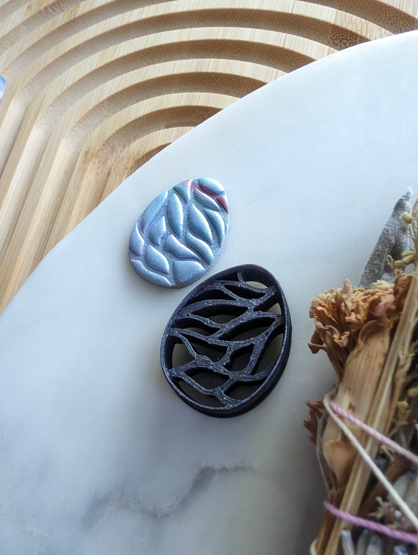 Dragon Egg with Fairy Wing Pattern Sharp Clay Cutter