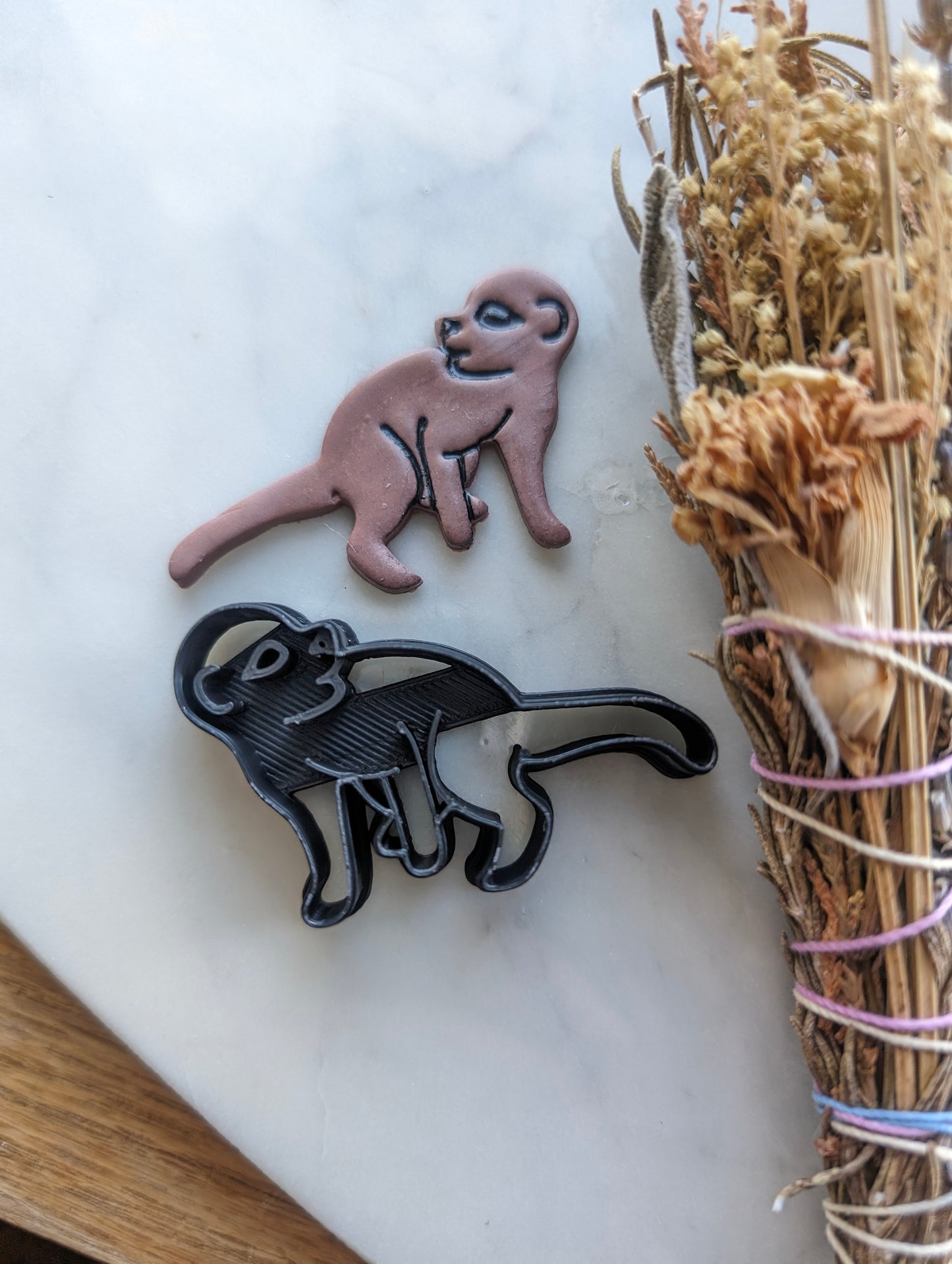 Cute Mammal Creature Meerkat Weasel Otter Monkey Sharp Clay Cutter