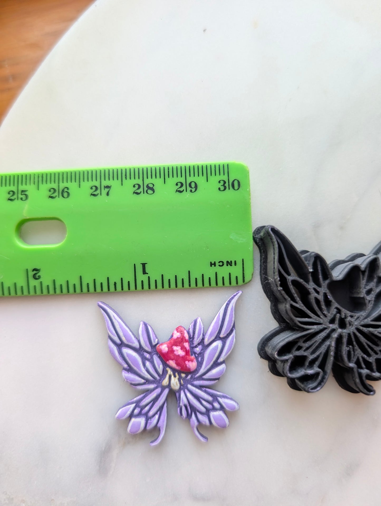 Mushroom Toadstool with Fairy Wings Sharp Clay Cutter