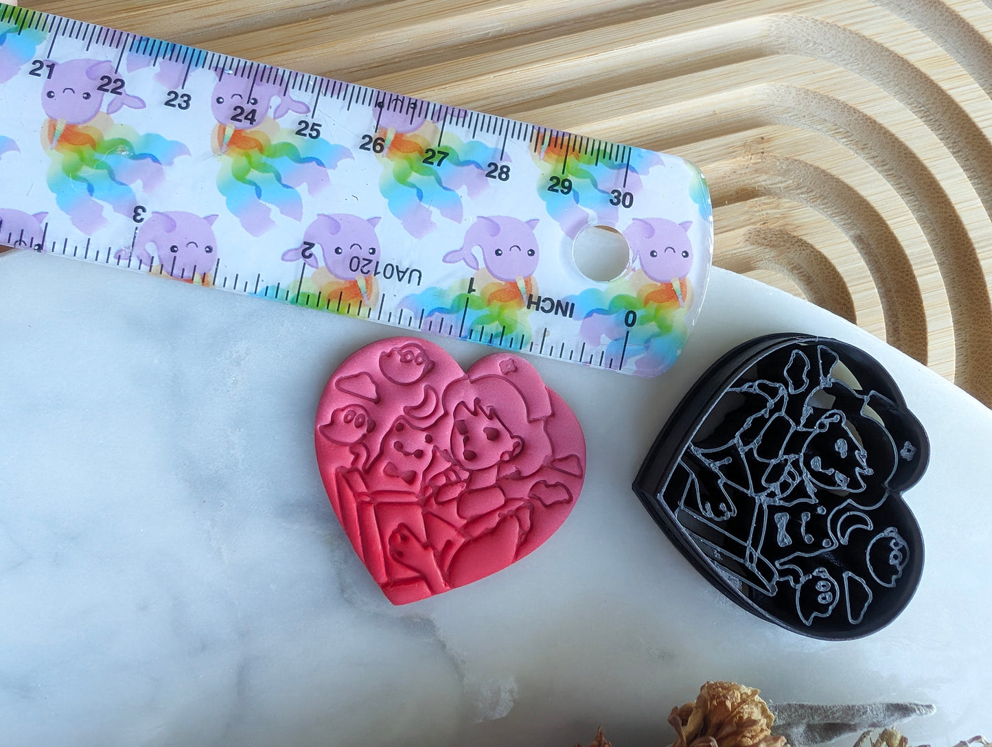 Spooky Nurse with Cat and Book Sharp Clay Cutter