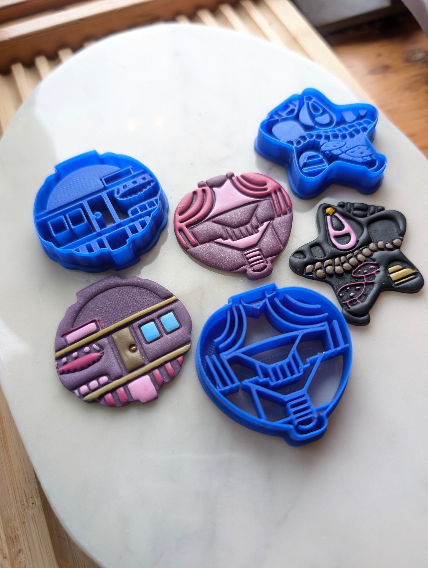 Set of 3 Pocket Dolly House Insides Sharp Clay Cutter