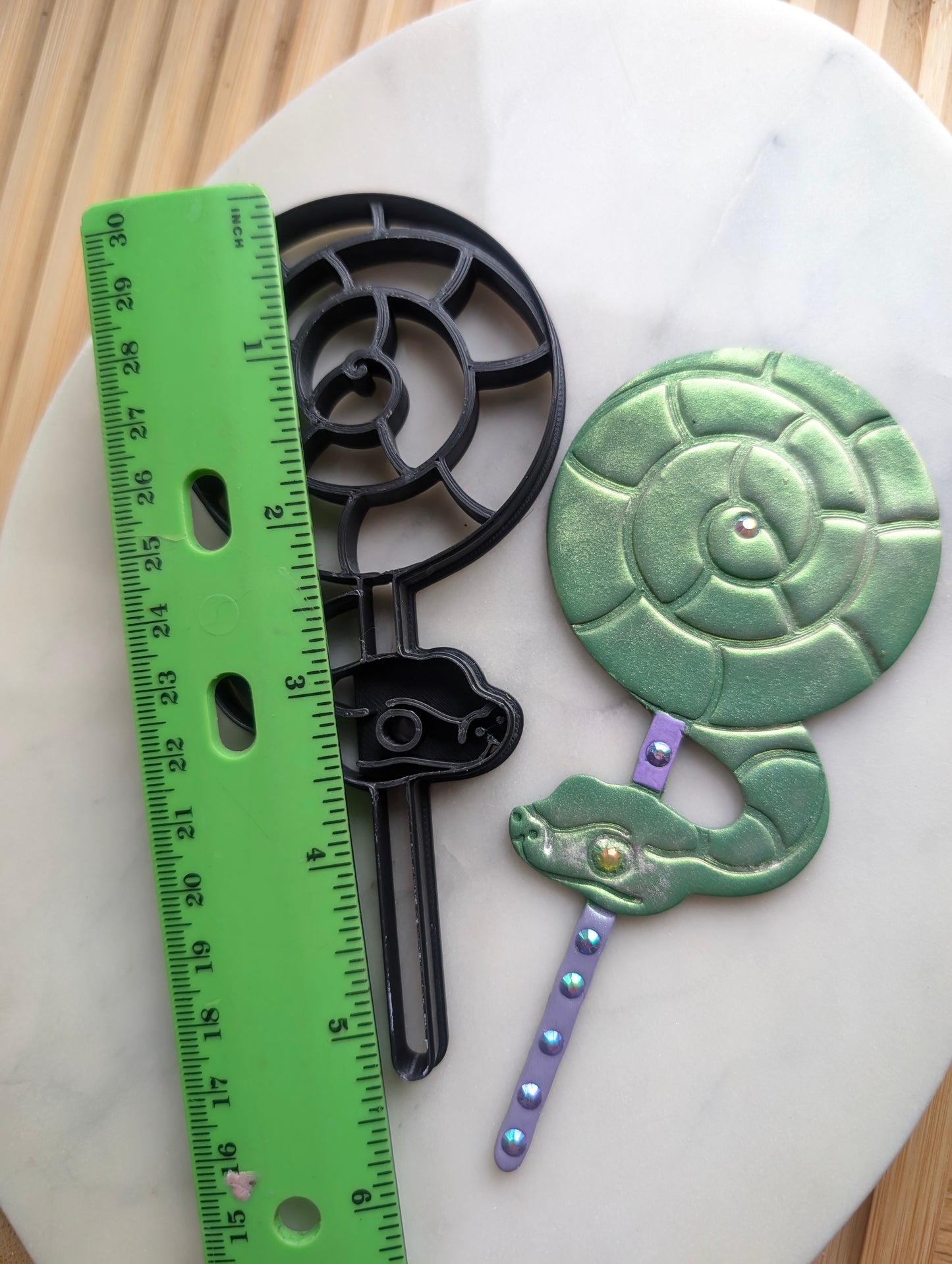 XL Lollipop Snake on a Stick Wall Hanger Sharp Clay Cutter