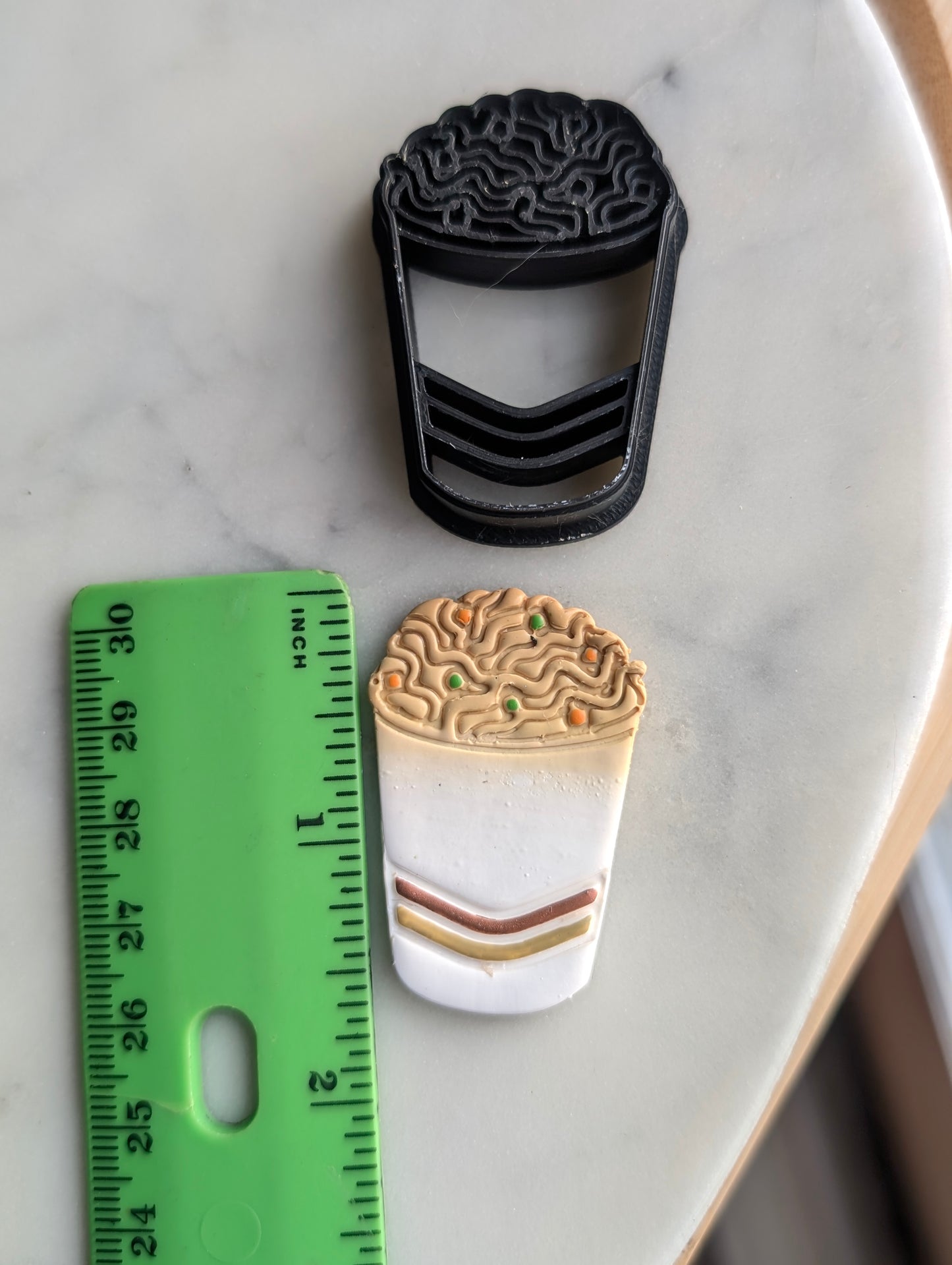 Cup of Stir Fry Noodles Sharp Clay Cutter