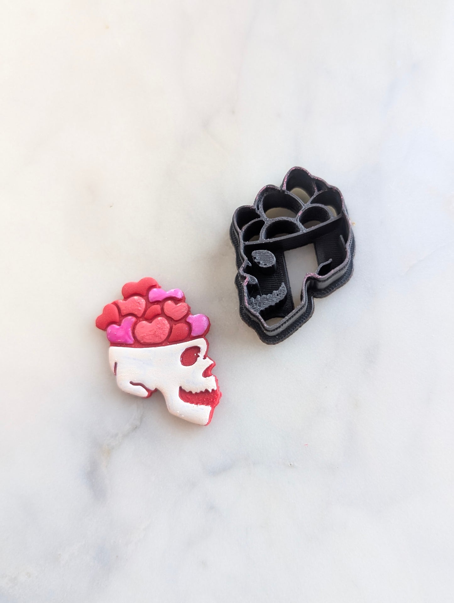 Skull Bowl of Hearts Sharp Clay Cutter