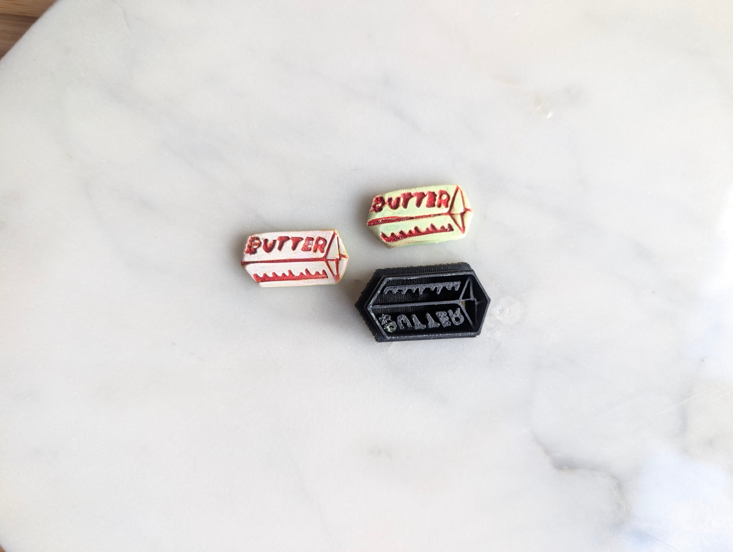 Tiny Stick of Butter Sharp Clay Cutter