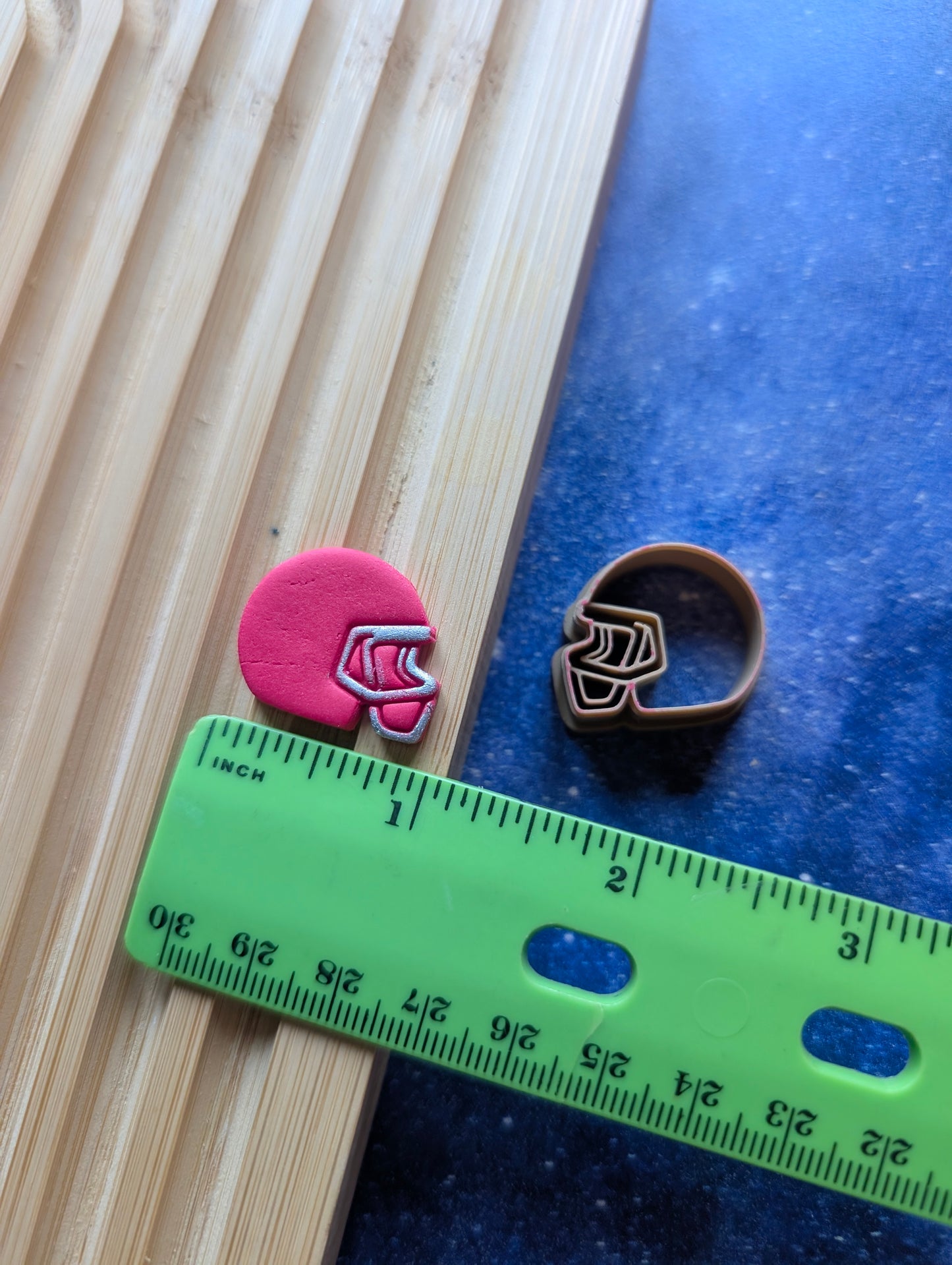 Football Helmet Sharp Clay Cutter