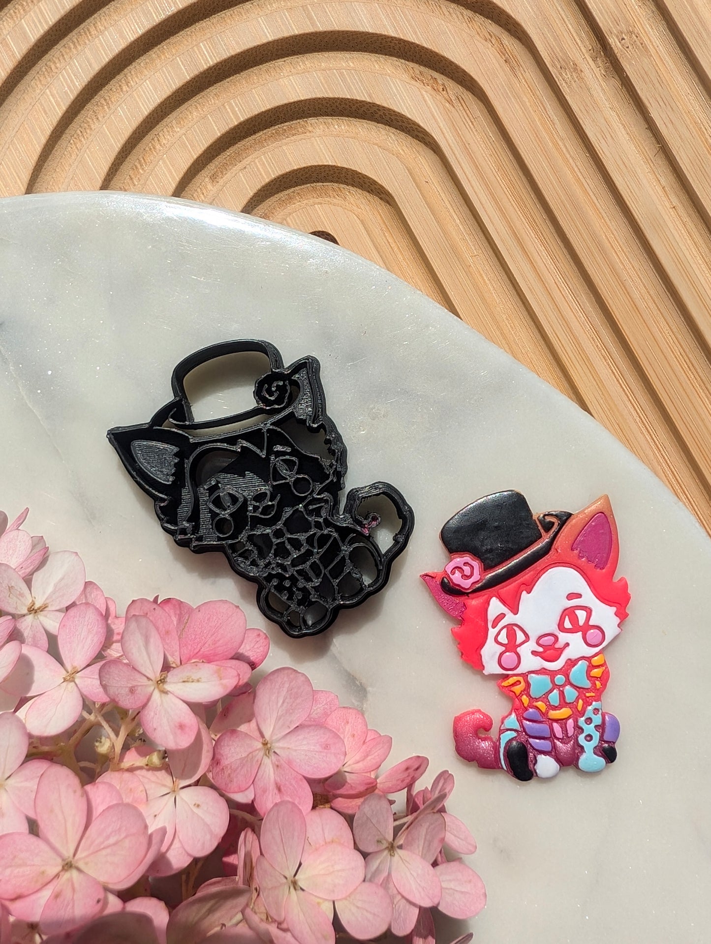 Circus Clown Kitty Cat Sharp Clay Cutter