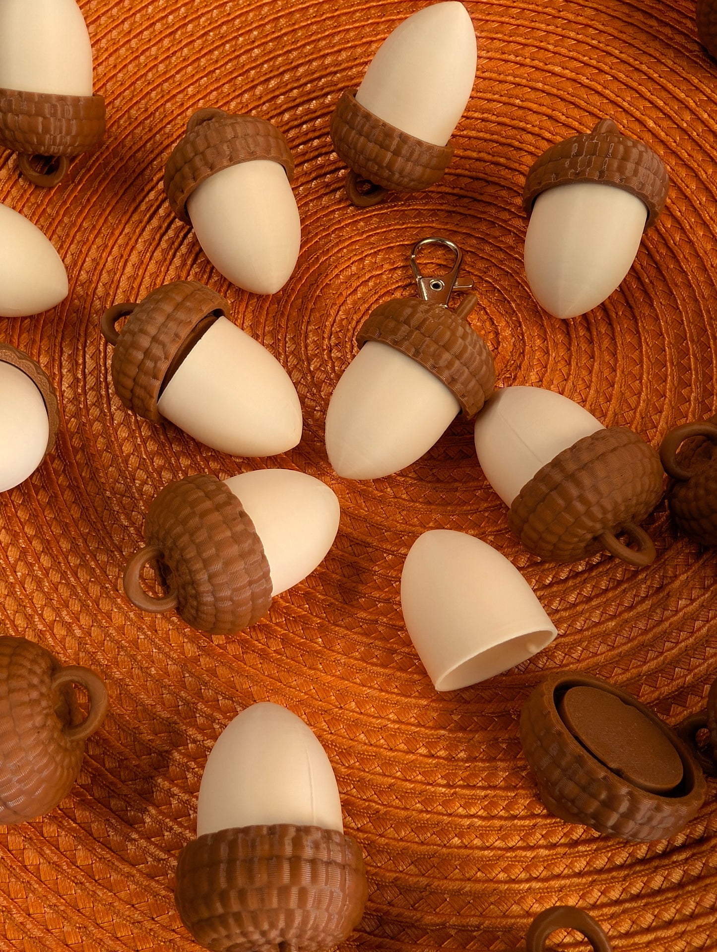 Simple Acorn Container Keychain