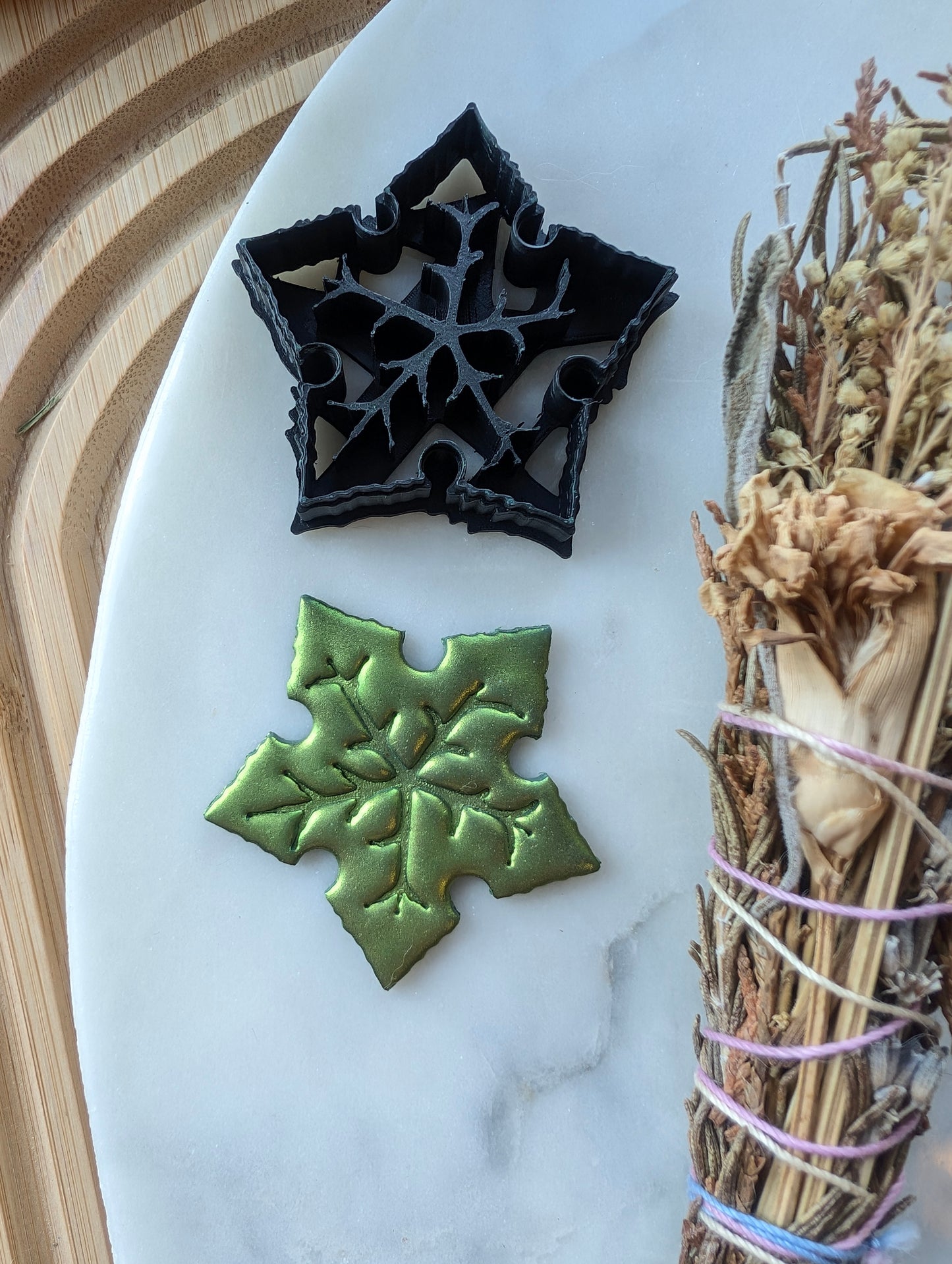 Tree Leaf Star Shape Sharp Clay Cutter