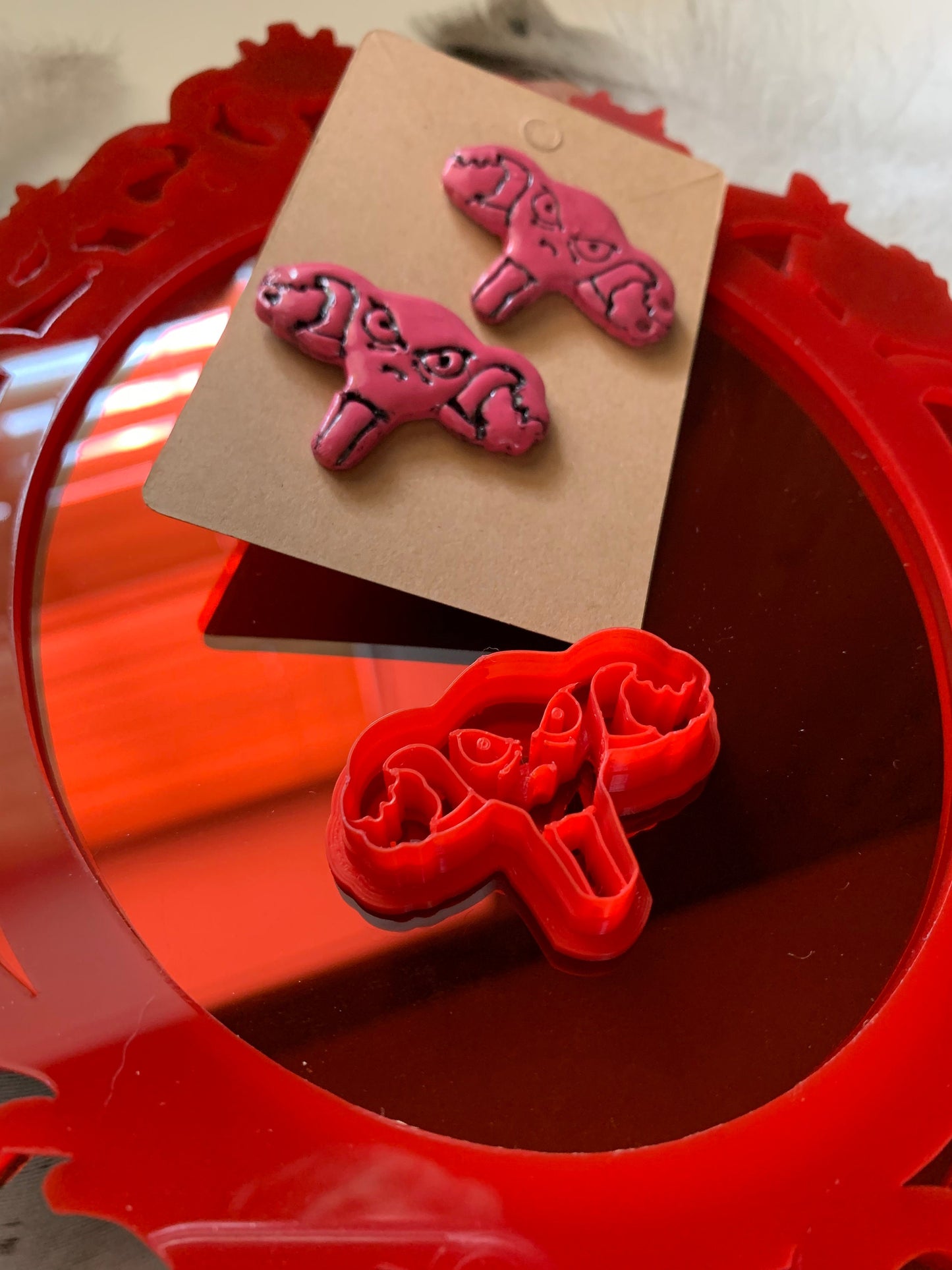 Angry Uterus by Sonch’s Curiosities Embossed Sharp Clay Cutter