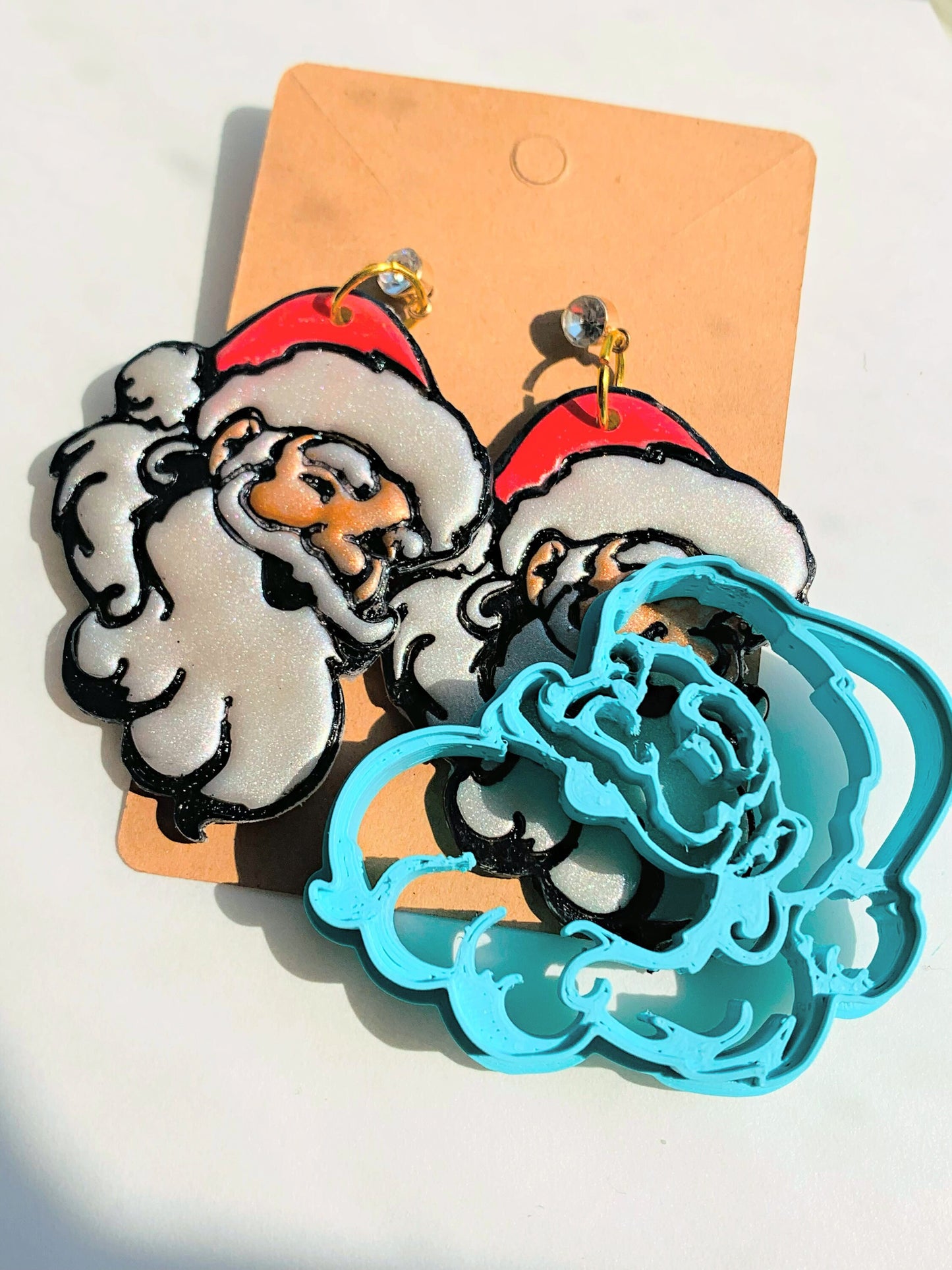 Santa Head - Embossed Sharp Clay Cutter