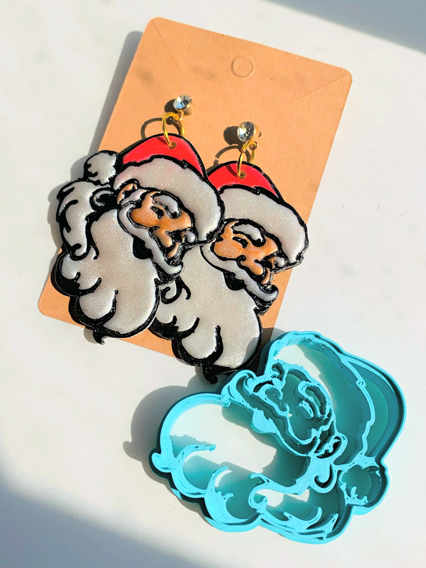 Santa Head - Embossed Sharp Clay Cutter