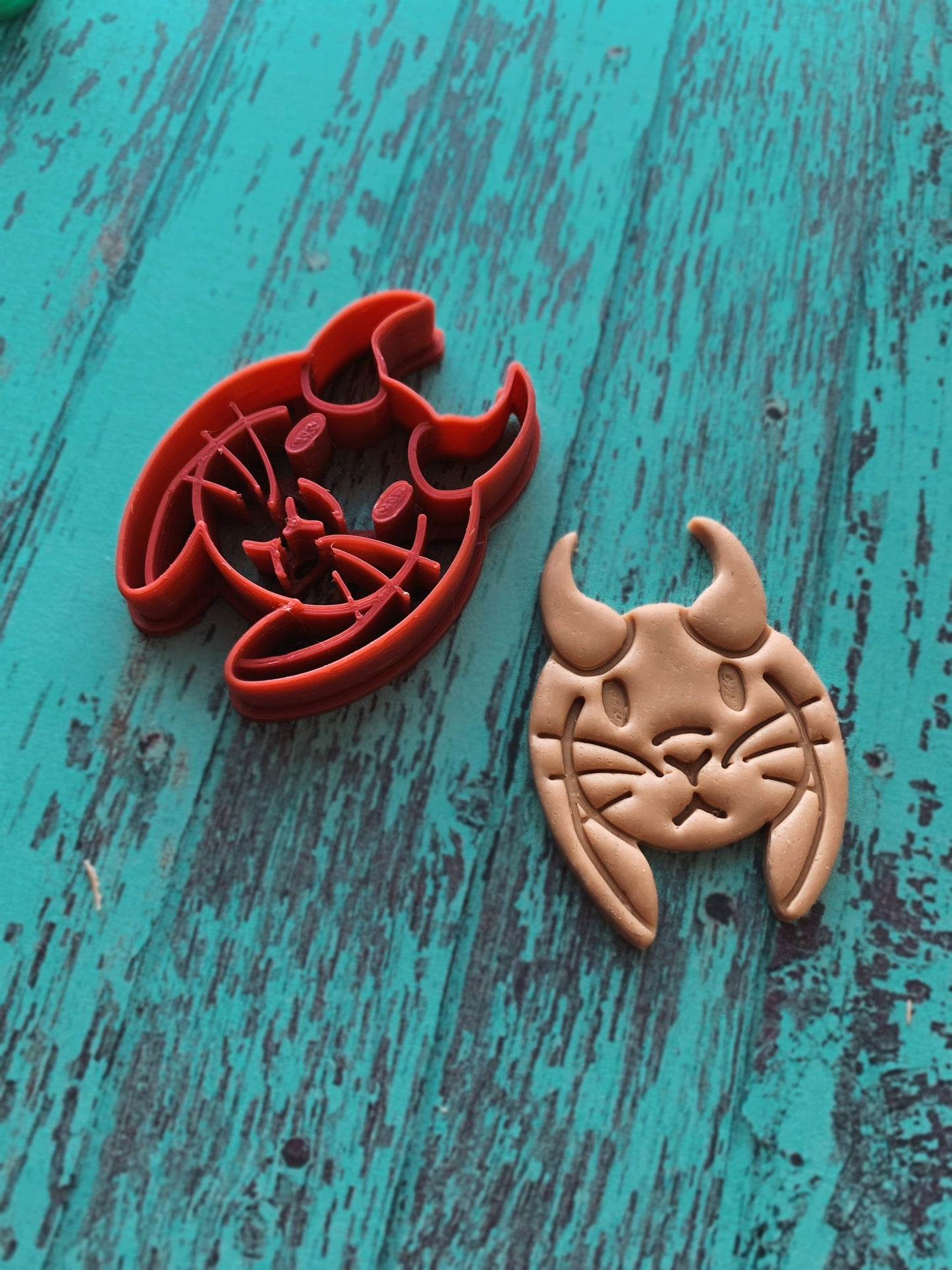 Demon Bunny - Embossed Sharp Clay Cutter