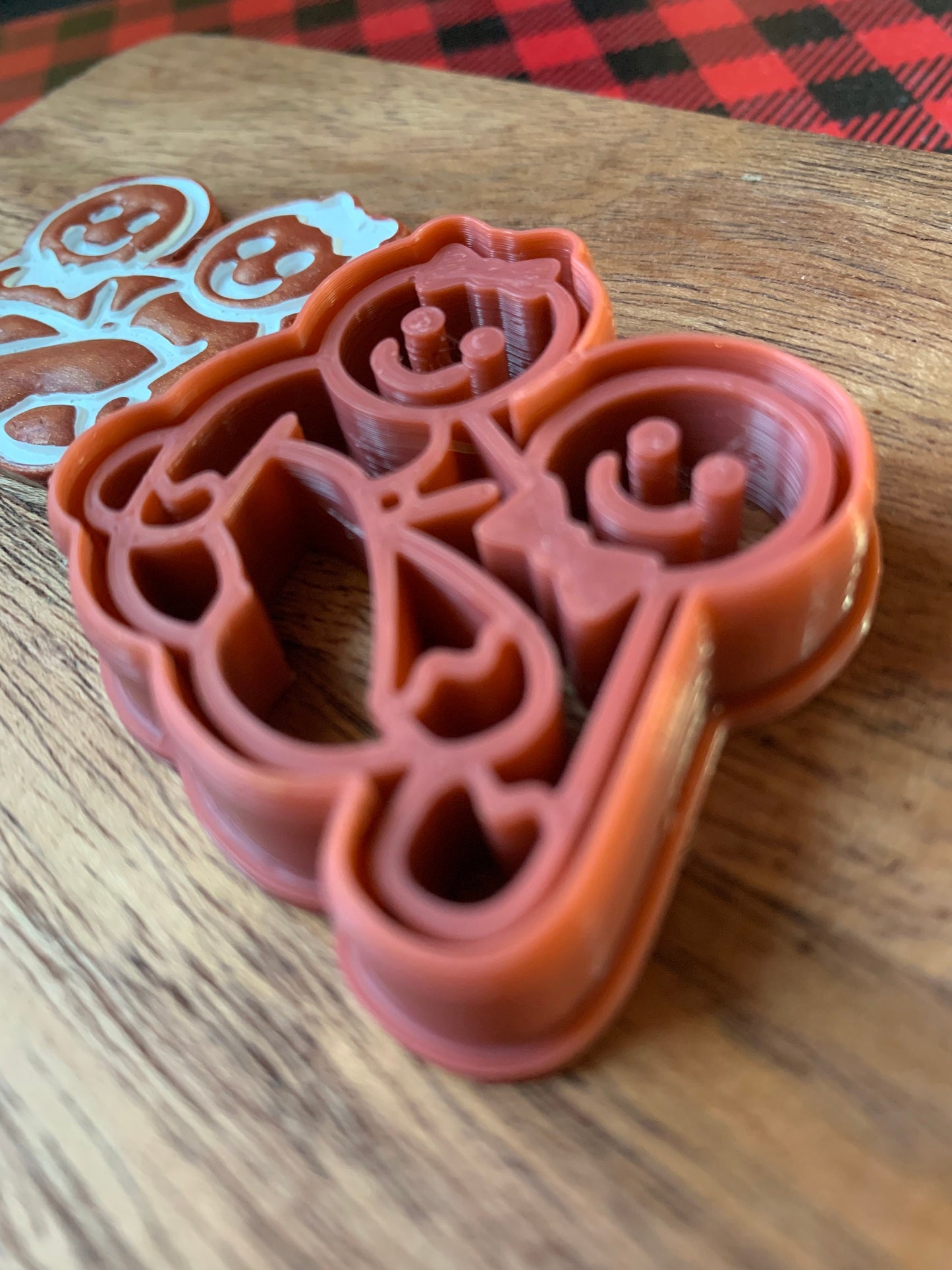 Naughty Gingerbread Couple - Embossed Sharp Clay Cutter