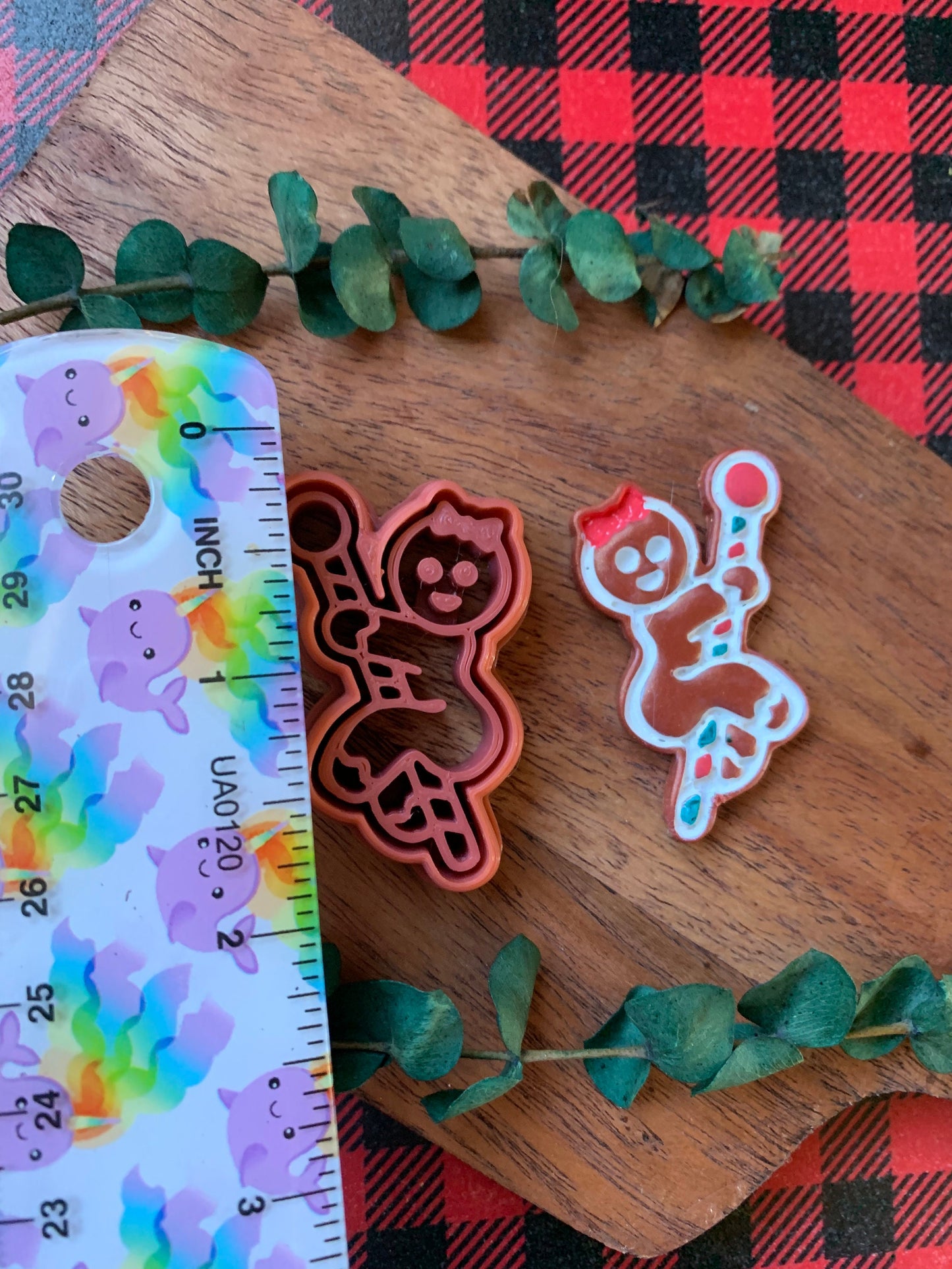 Naughty Gingerbread Stripper - Embossed Sharp Clay Cutter