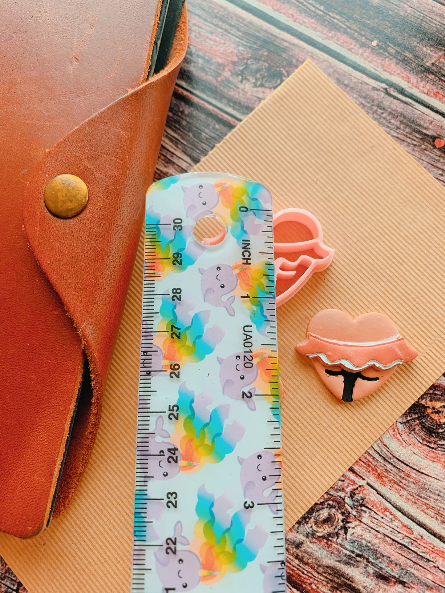 Smaller Booty Heart with Frill - Embossed Sharp Clay Cutter