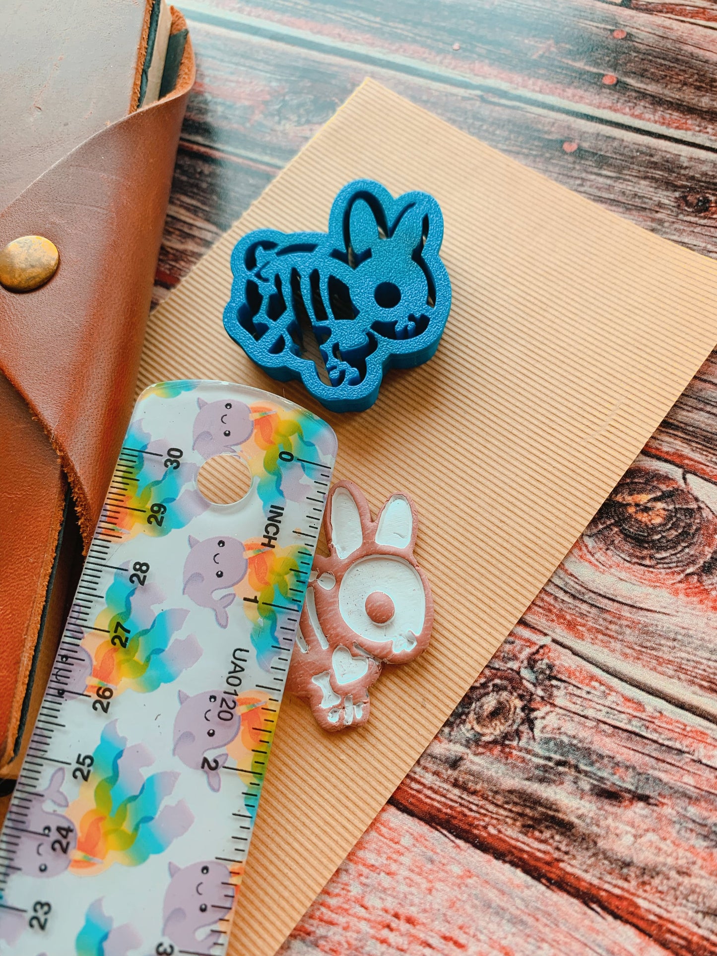 Skeletal Bunny - Embossed Sharp Clay Cutter