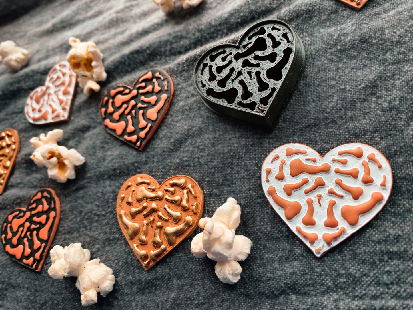 Heart Full of Dicks Earring Embossed Sharp Clay Cutter