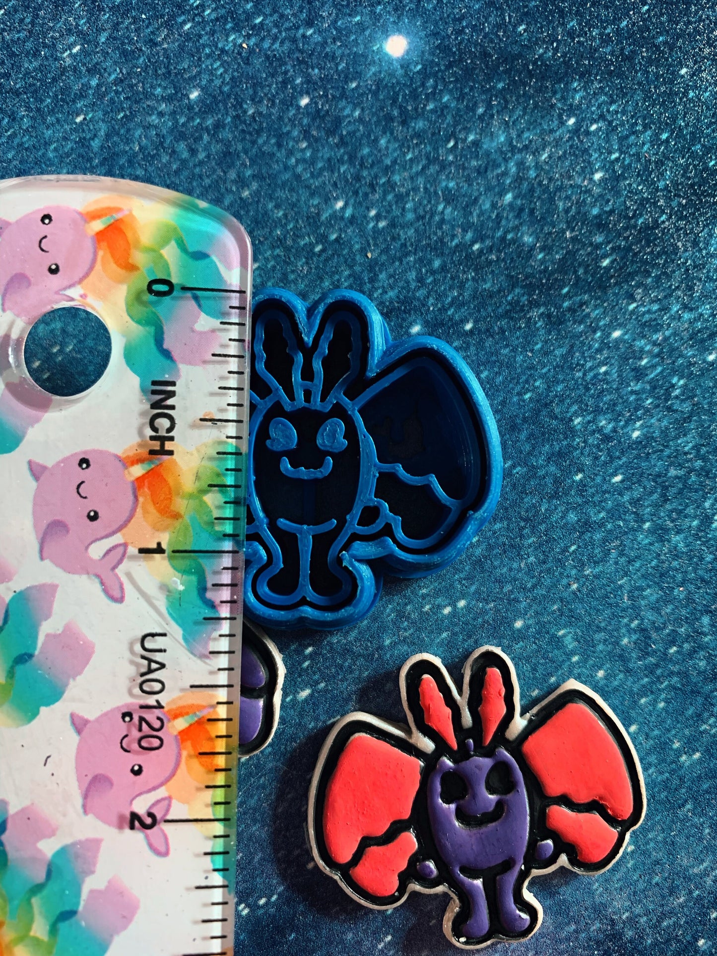 Moth Man Stud Mothman Embossed Sharp Clay Cutters