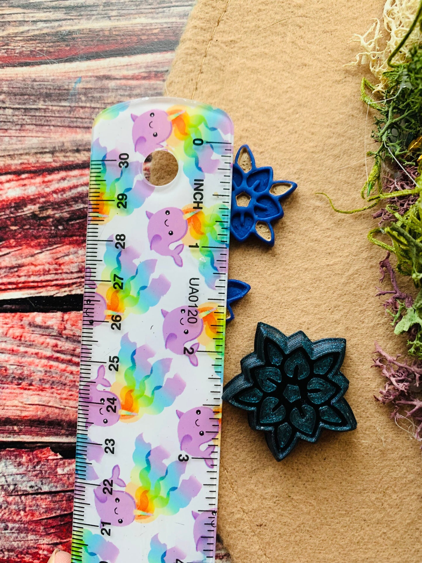 Stained Glass Flowering Star Sharp Clay Cutter