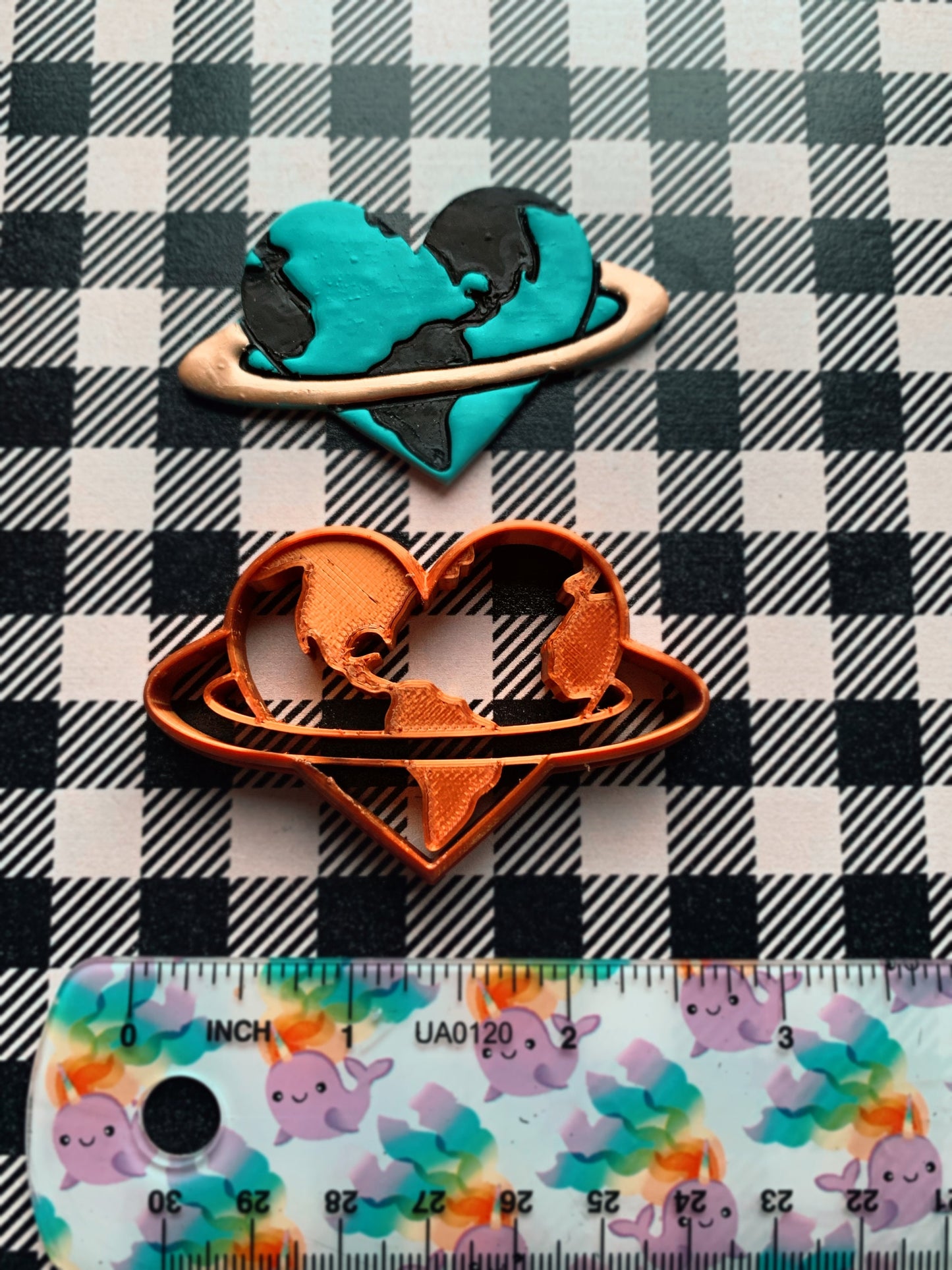 Planet Love Heart Shaped World Sharp Clay Cutter