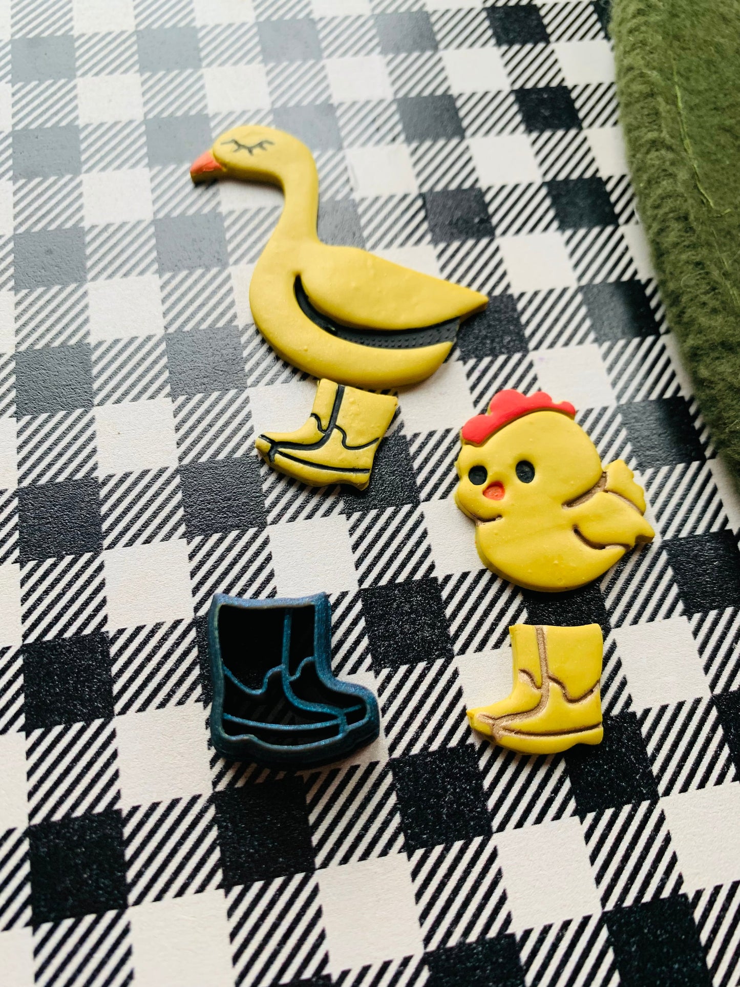 Tiny Pair of Mud Boots Sharp Clay Cutter