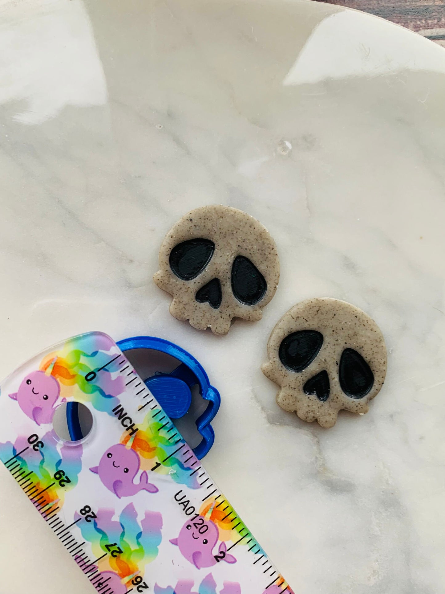 Medium Chibi Skull - Embossed Sharp Clay Cutter