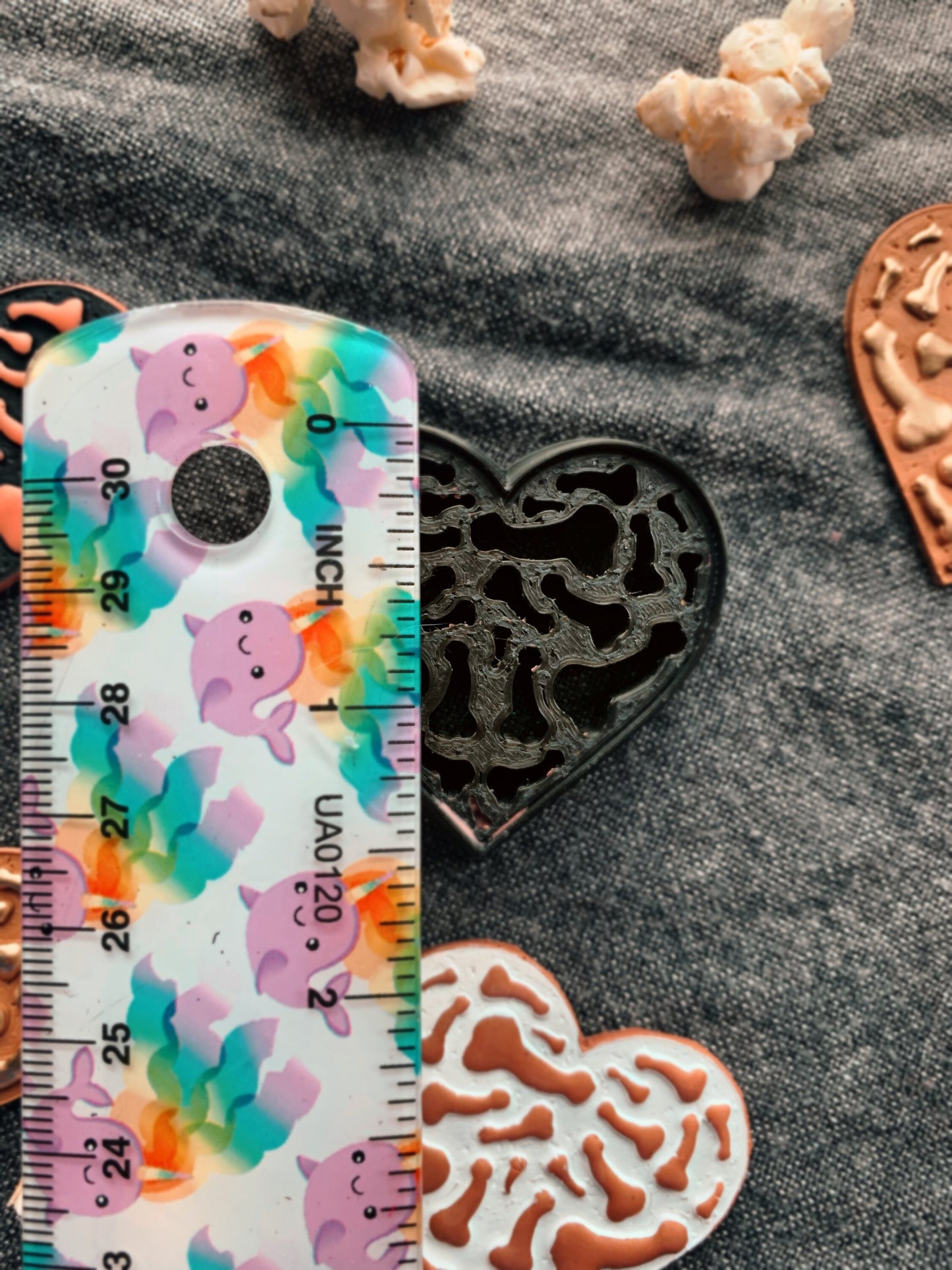 Heart Full of Dicks Earring Embossed Sharp Clay Cutter