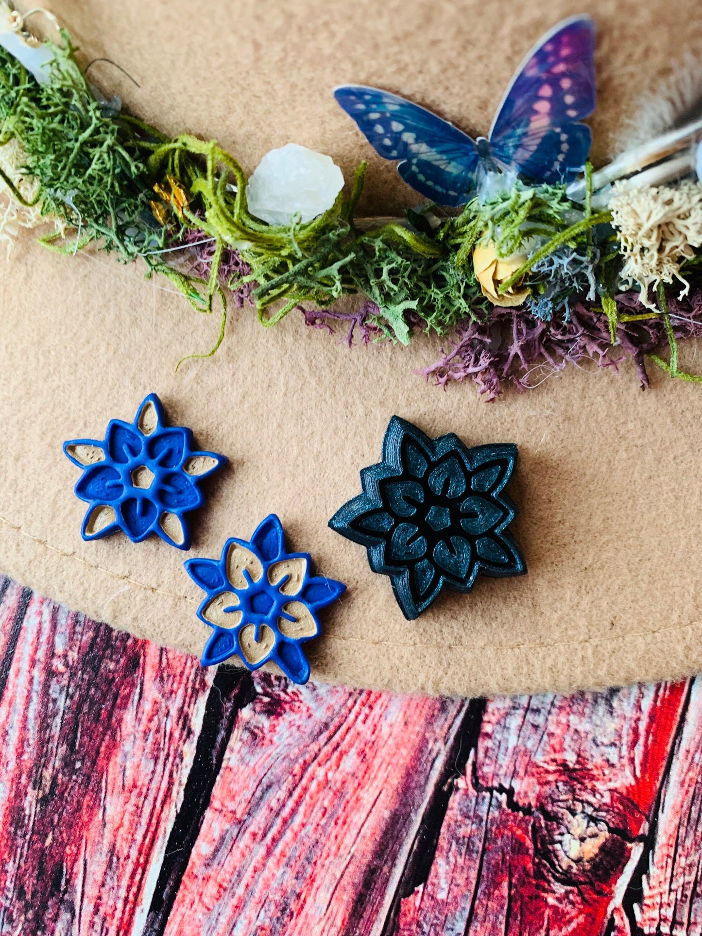 Stained Glass Flowering Star Sharp Clay Cutter