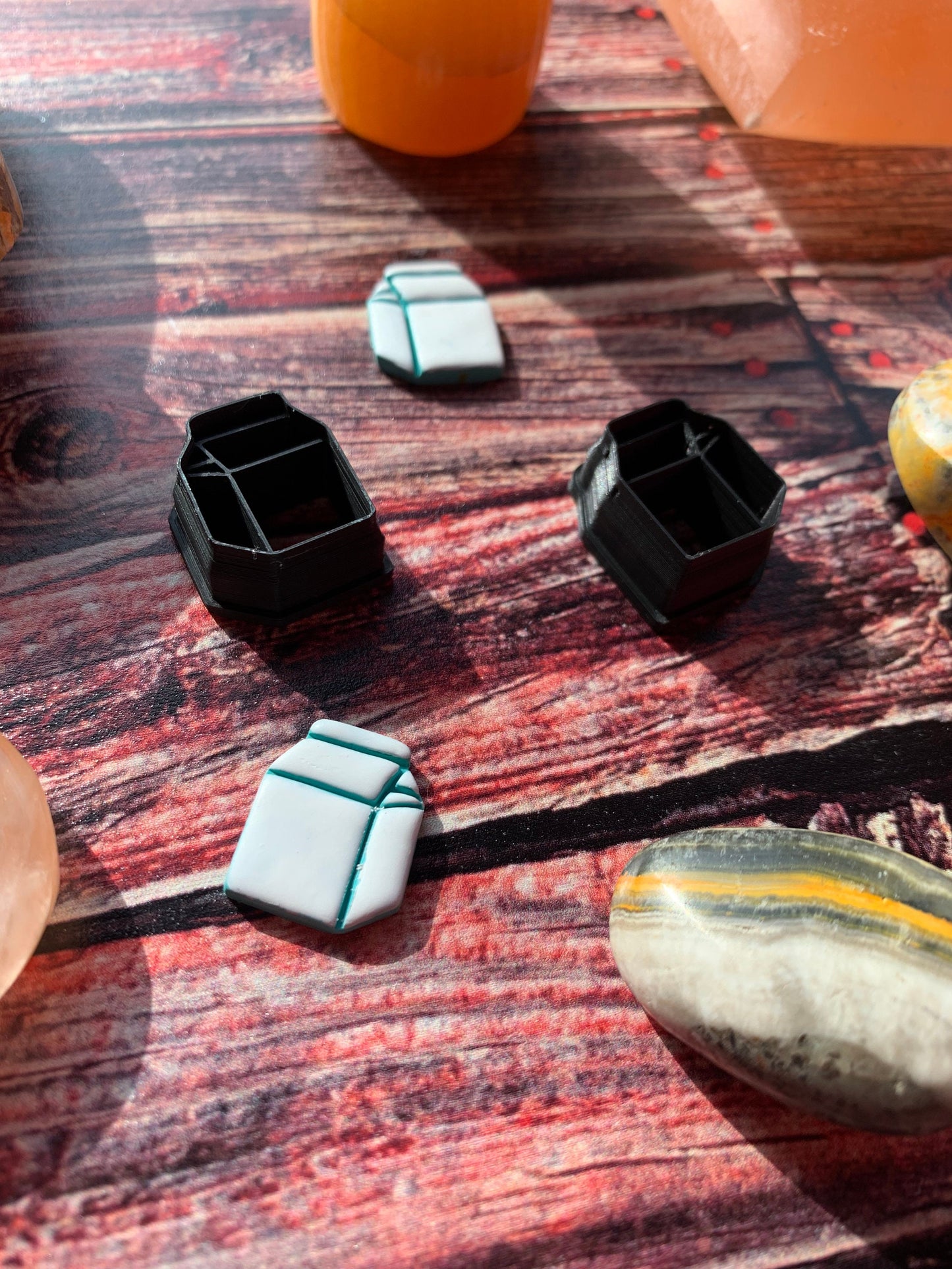 Milk Carton Stud - Embossed Sharp Clay Cutter