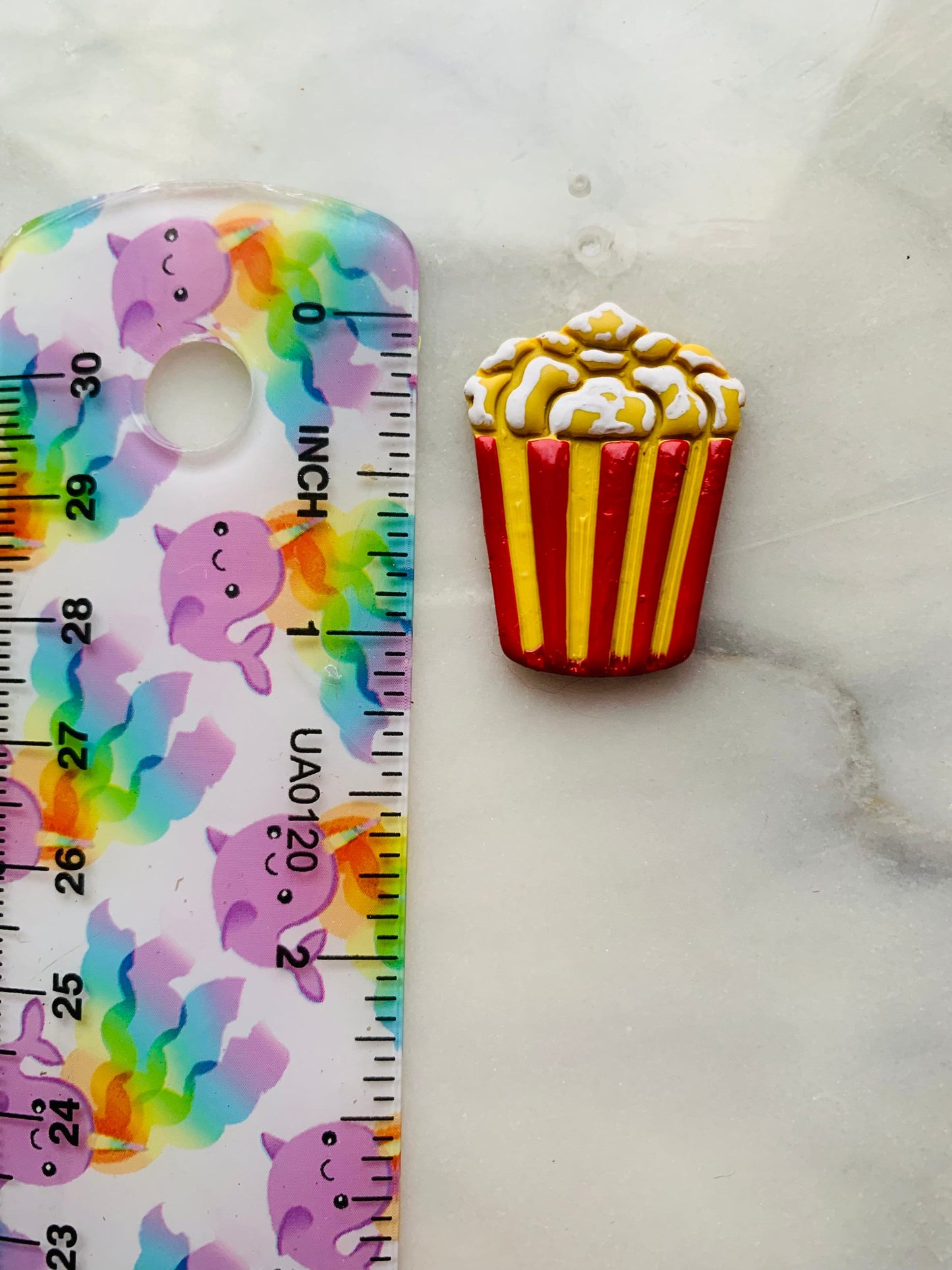 Popcorn in Striped Bucket Sharp Clay Cutter