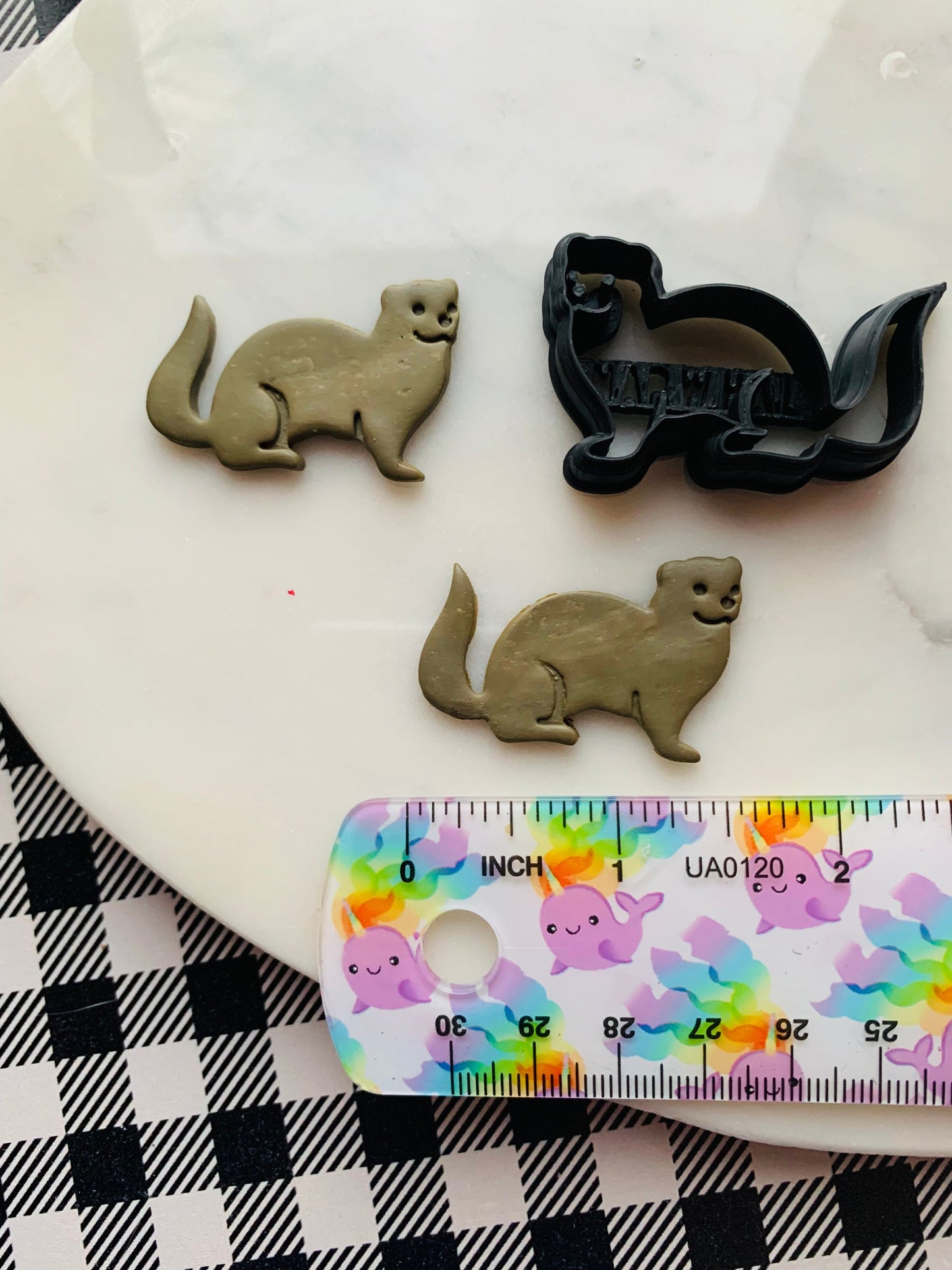 Ferret Weasel Mink Ermine Silhouette Sharp Clay Cutter