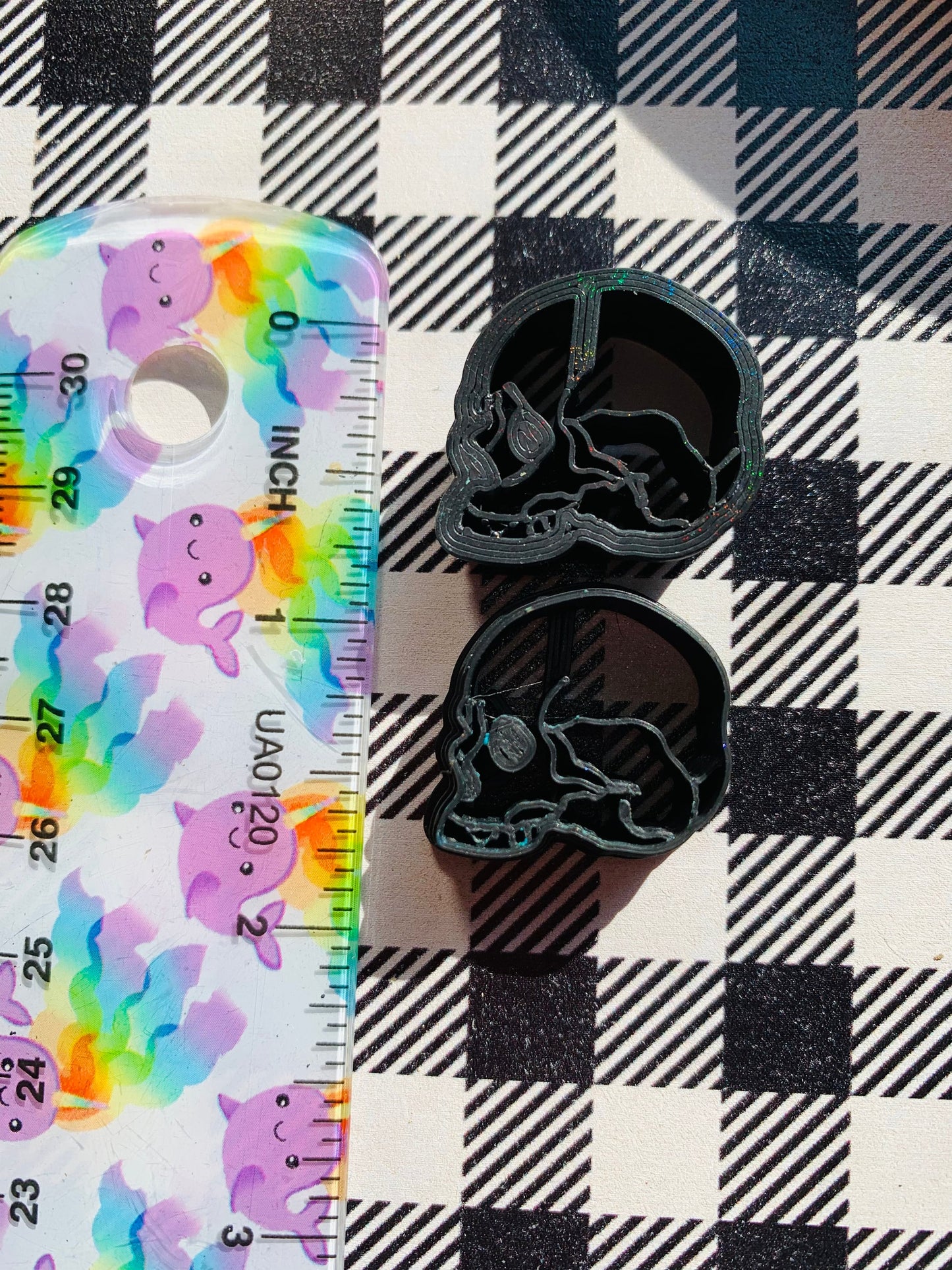 19mm Human Jawless Skull - Embossed Sharp Clay Cutter