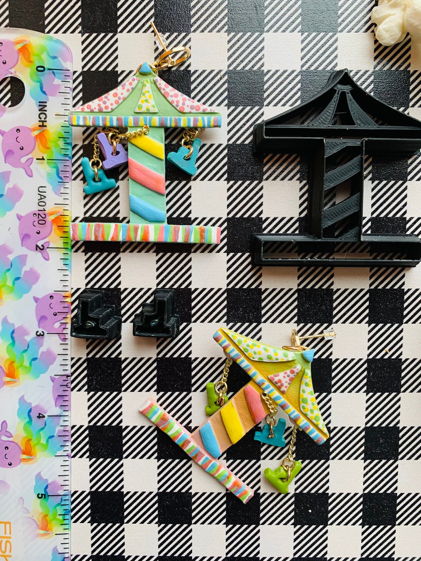 ADVANCED Design Carnival Swing and Spin Ride Sharp Clay Cutter