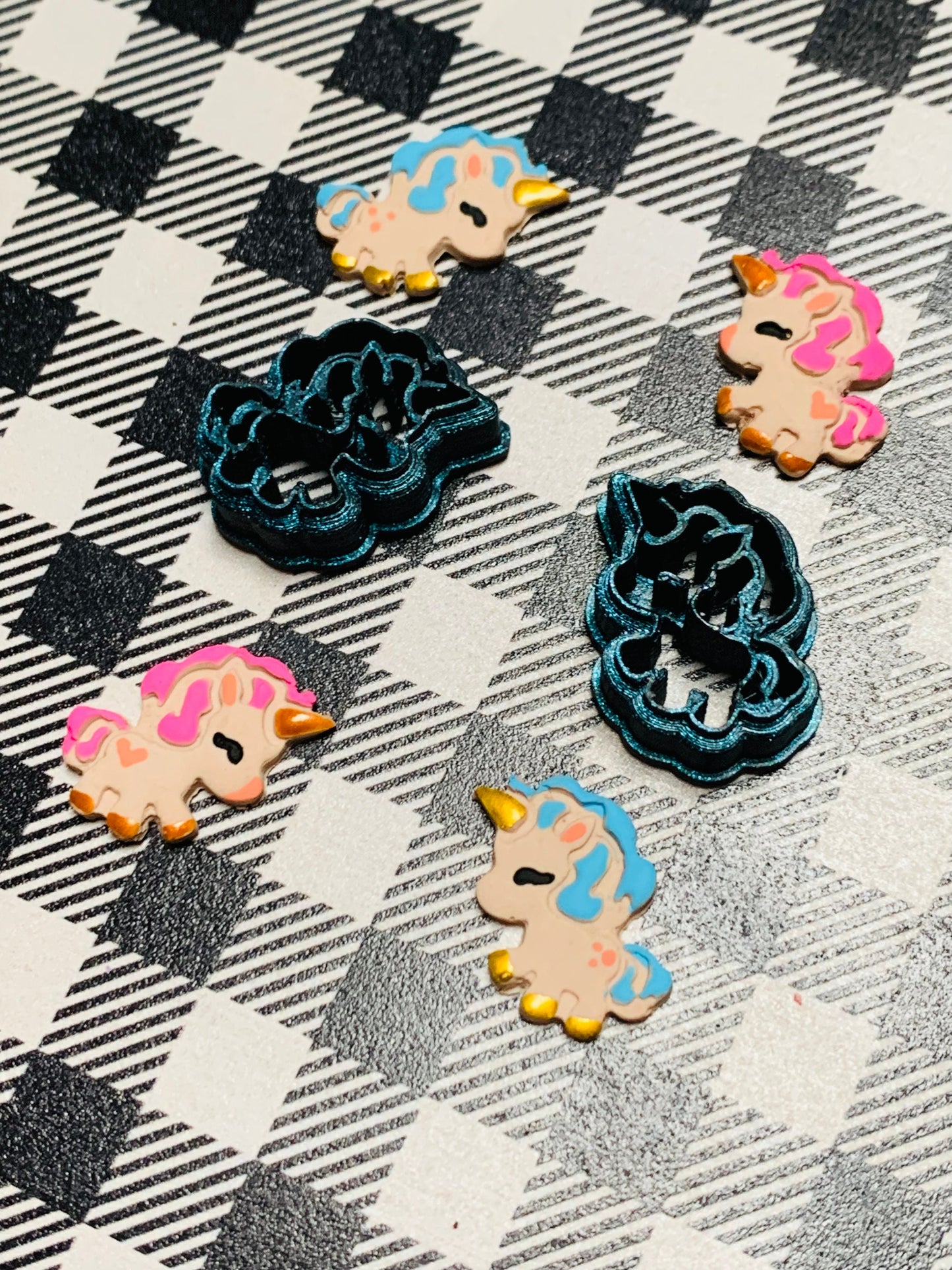 Small Chibi Unicorn Pony - Sharp Polymer Clay Cutter