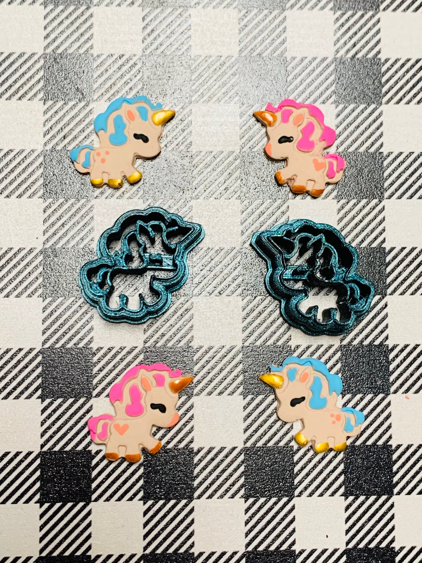 Small Chibi Unicorn Pony - Sharp Polymer Clay Cutter