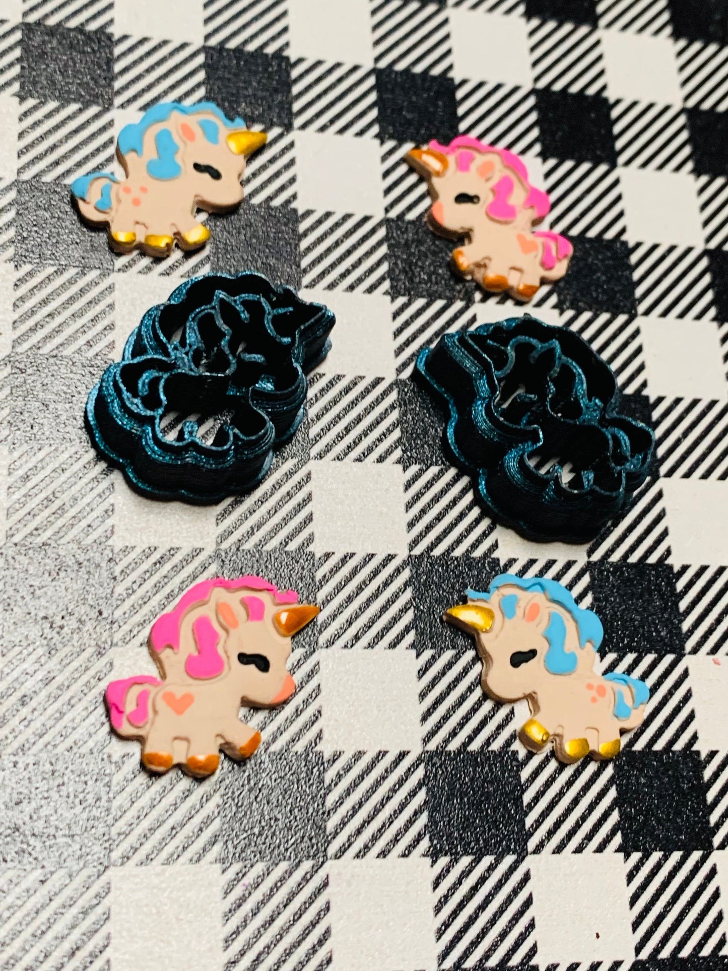 Small Chibi Unicorn Pony - Sharp Polymer Clay Cutter