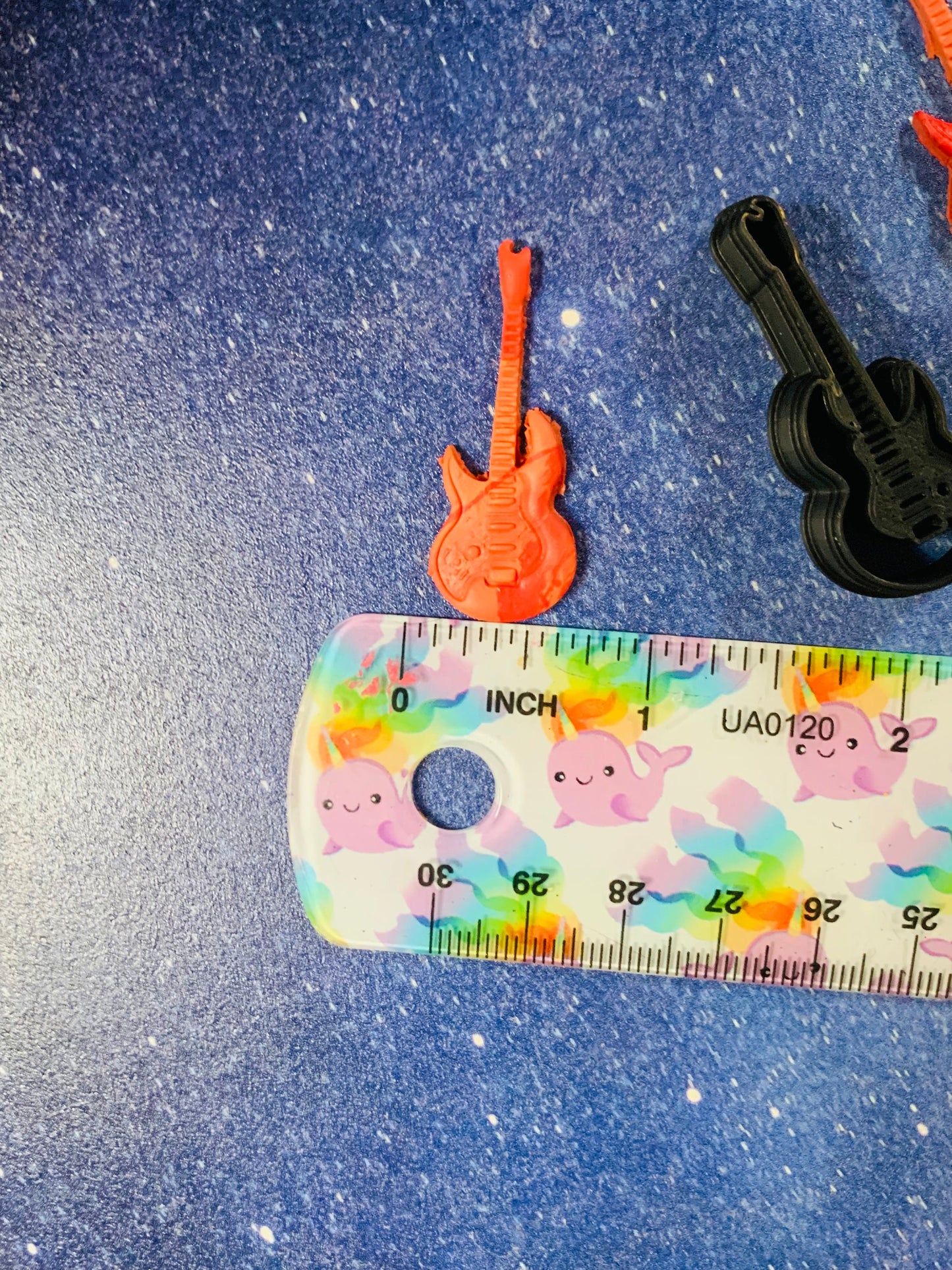 Electric Guitar - Embossed Sharp Earring Clay Cutter