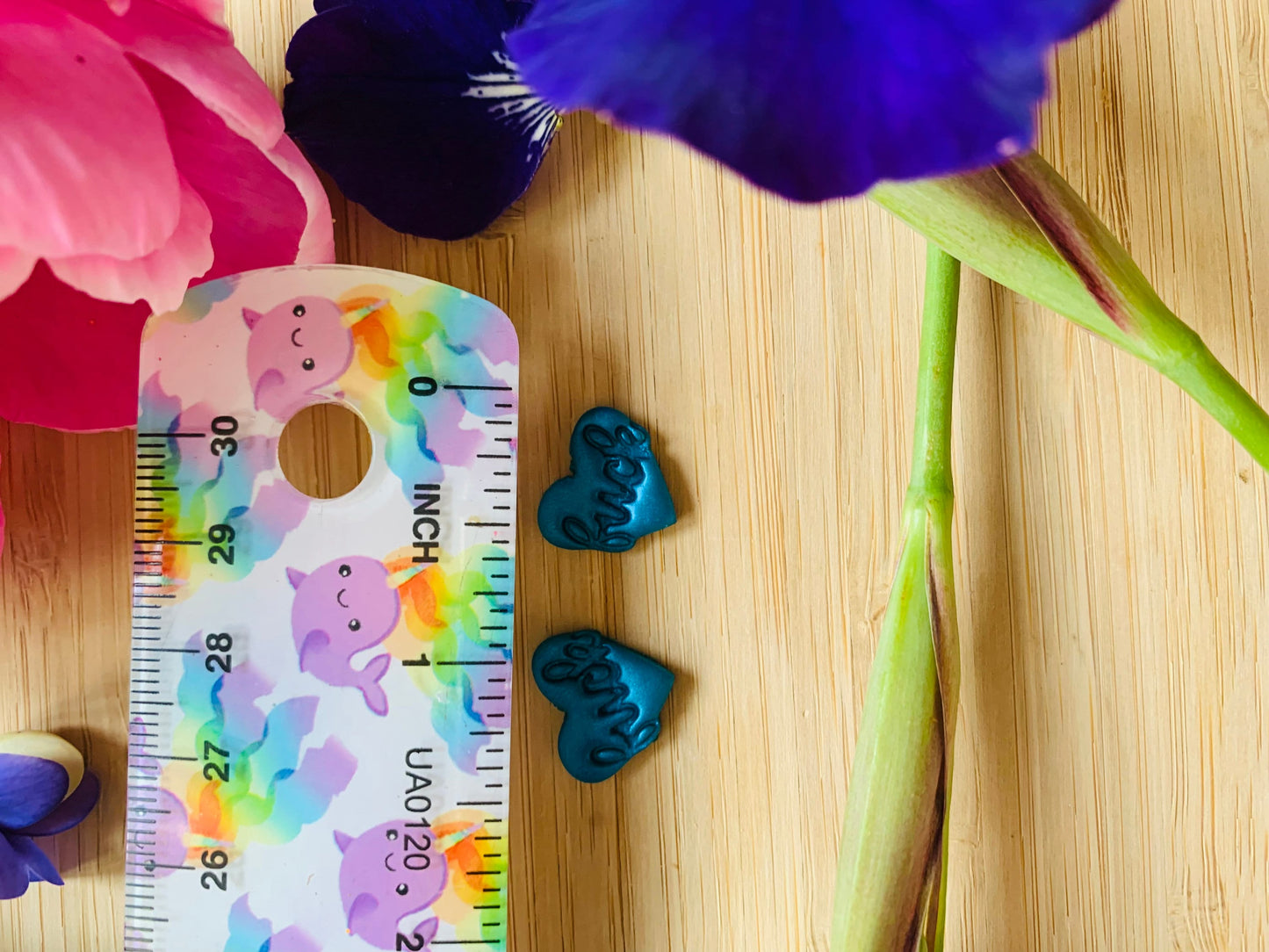 Tiny Fancy Fuck Hearts - Embossed Sharp Clay Cutter