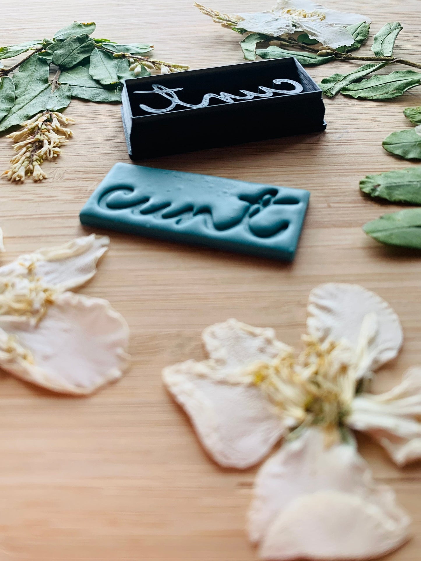 Cunt Text Rectangle Tag Embossed Sharp Clay Cutter