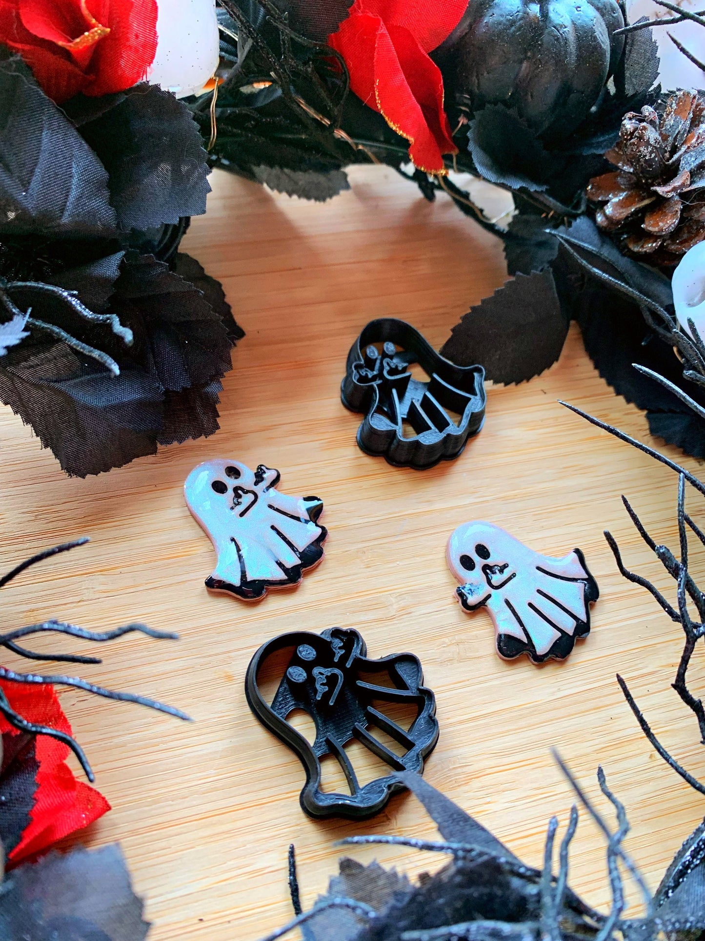 Fuck Boo Updated Sharp Embossed Earring Clay Cutter