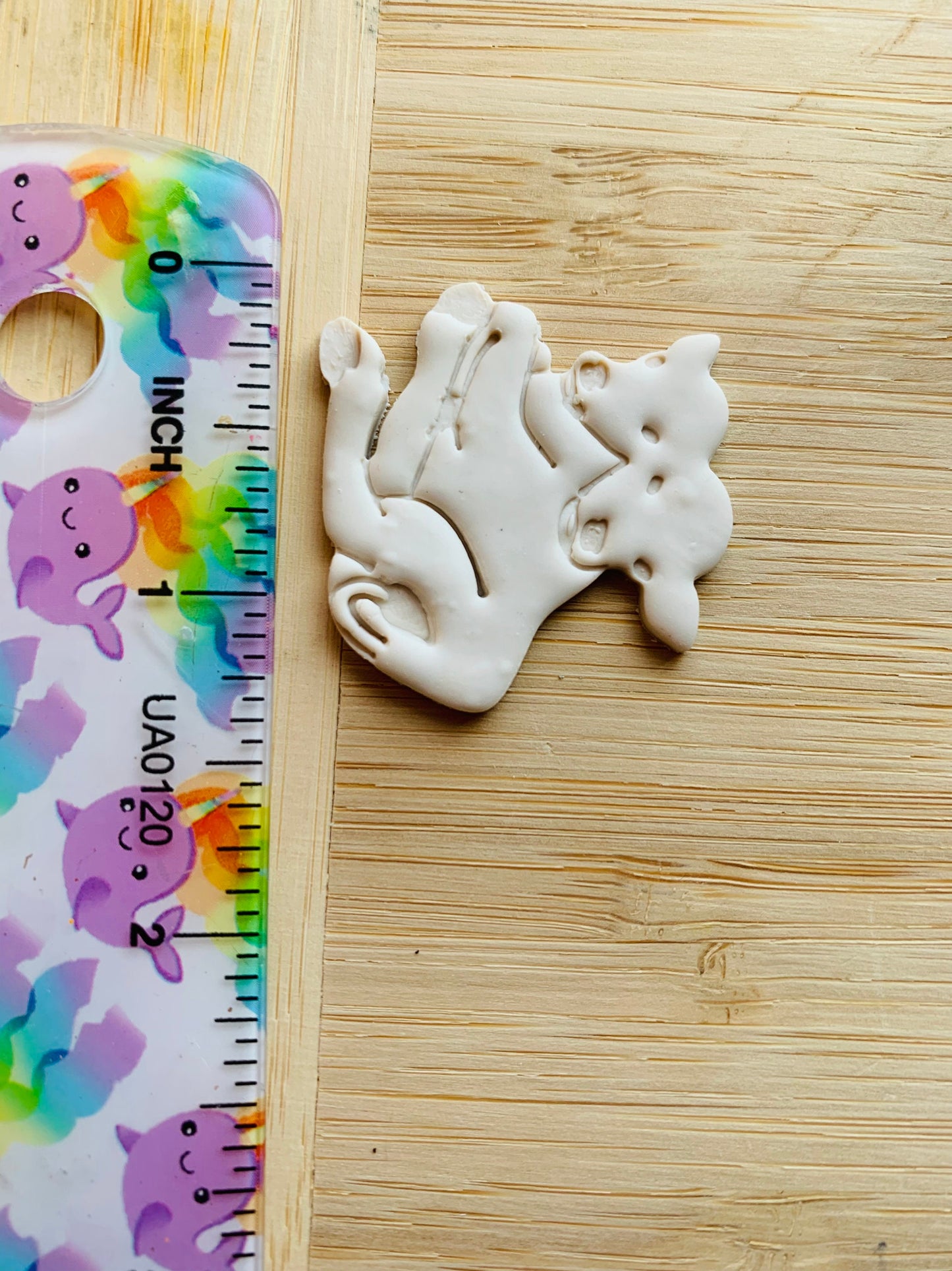Two Headed Cow Laying Down - Sharp Embossed Earring Clay Cutter