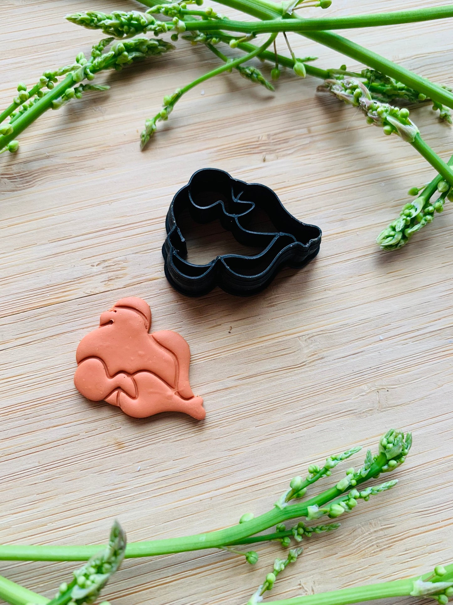 Rotisserie Chicken - Embossed Sharp Cutter for Clay and More