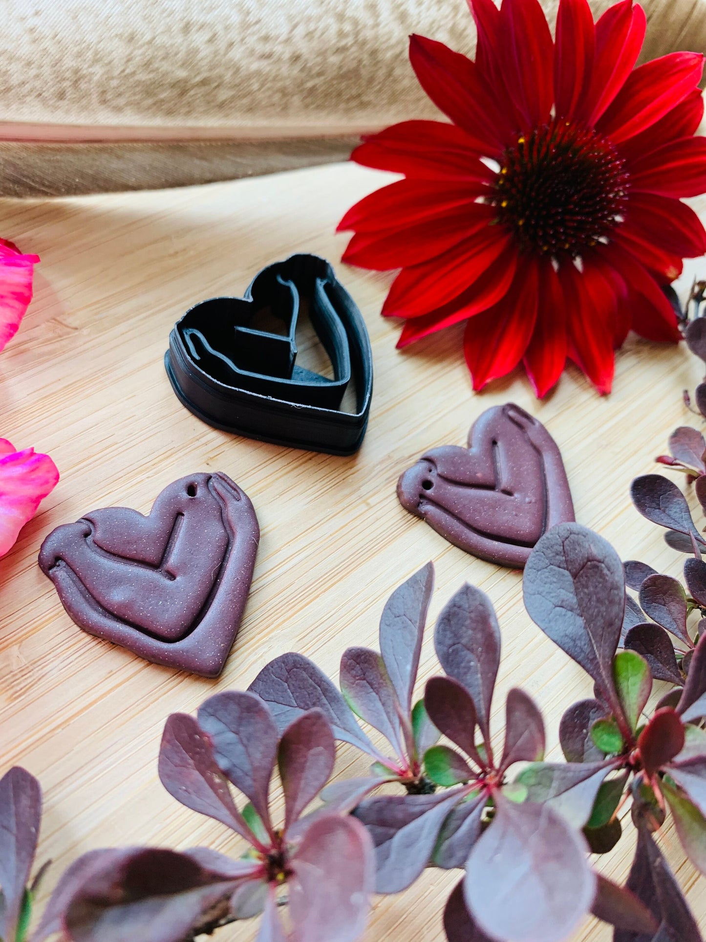 Self Love Hug Heart Sharp Clay Cutter