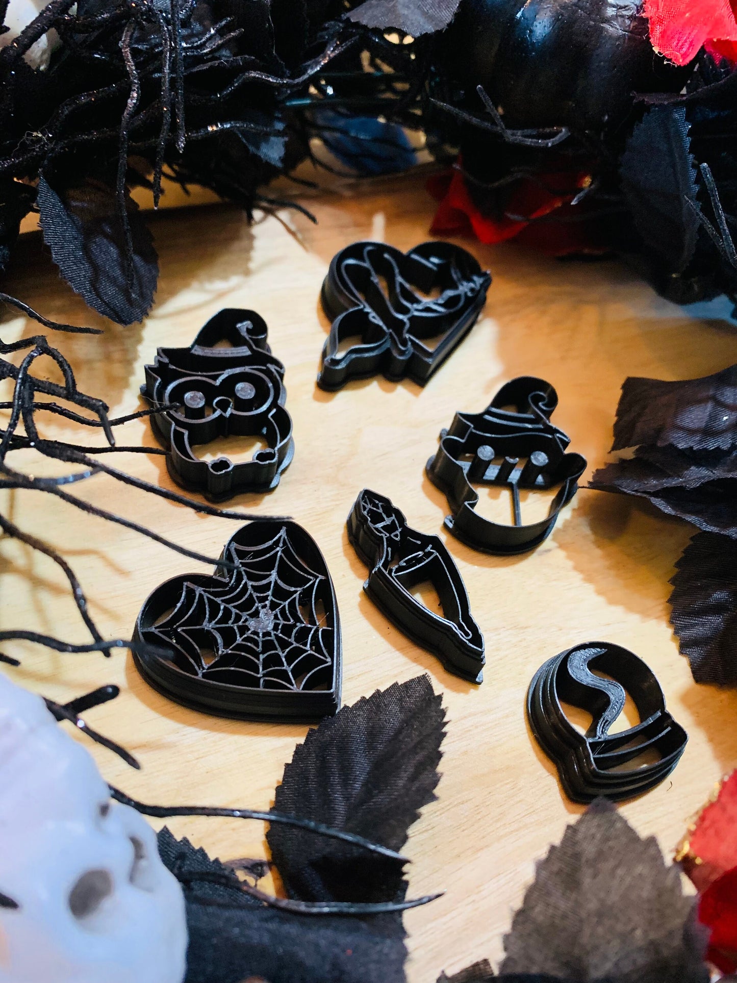 Witchy Halloween Set of 6 Sharp Clay Cutters