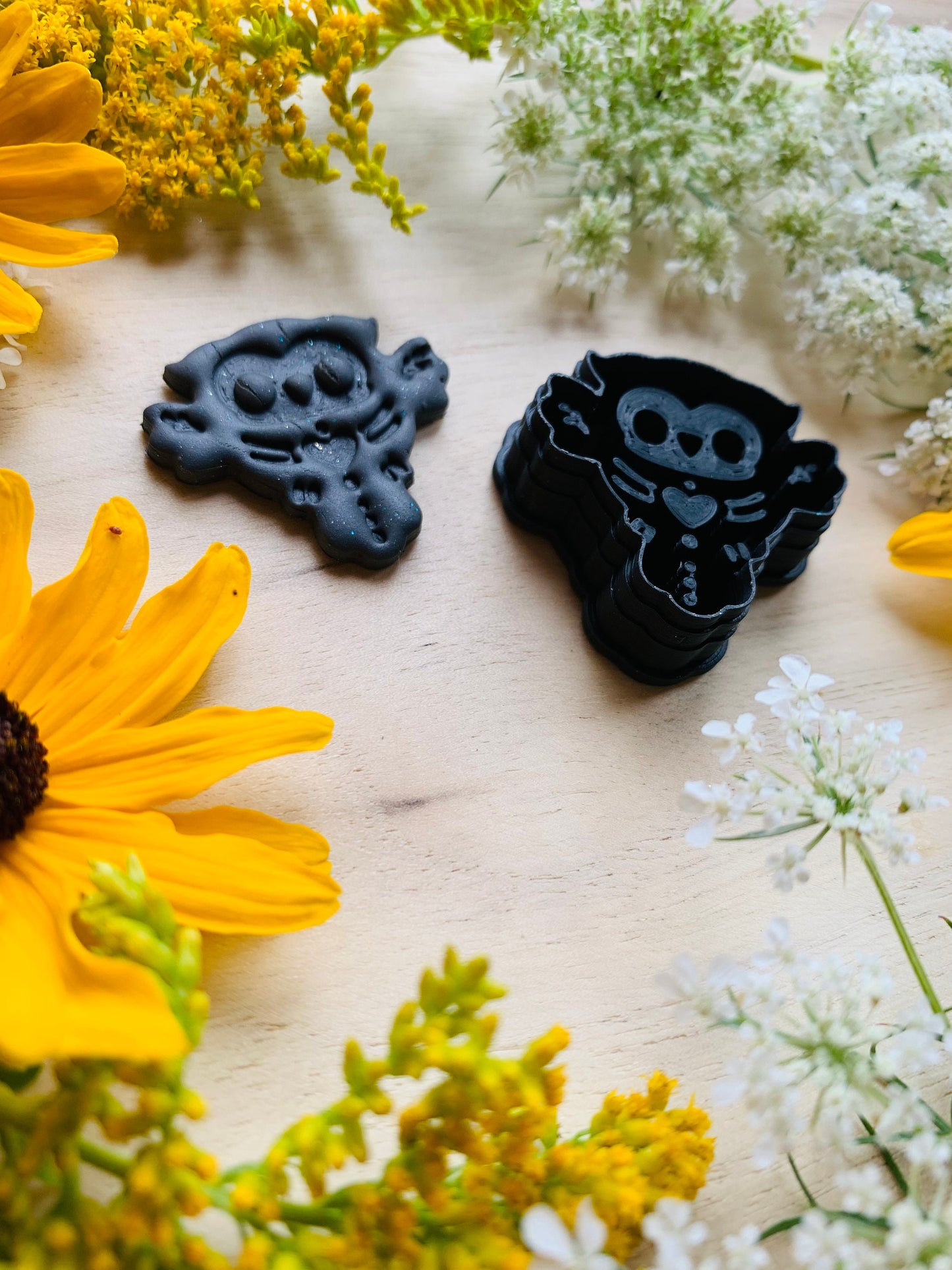 Skeletal Owl Bird - Embossed Sharp Clay Cutter