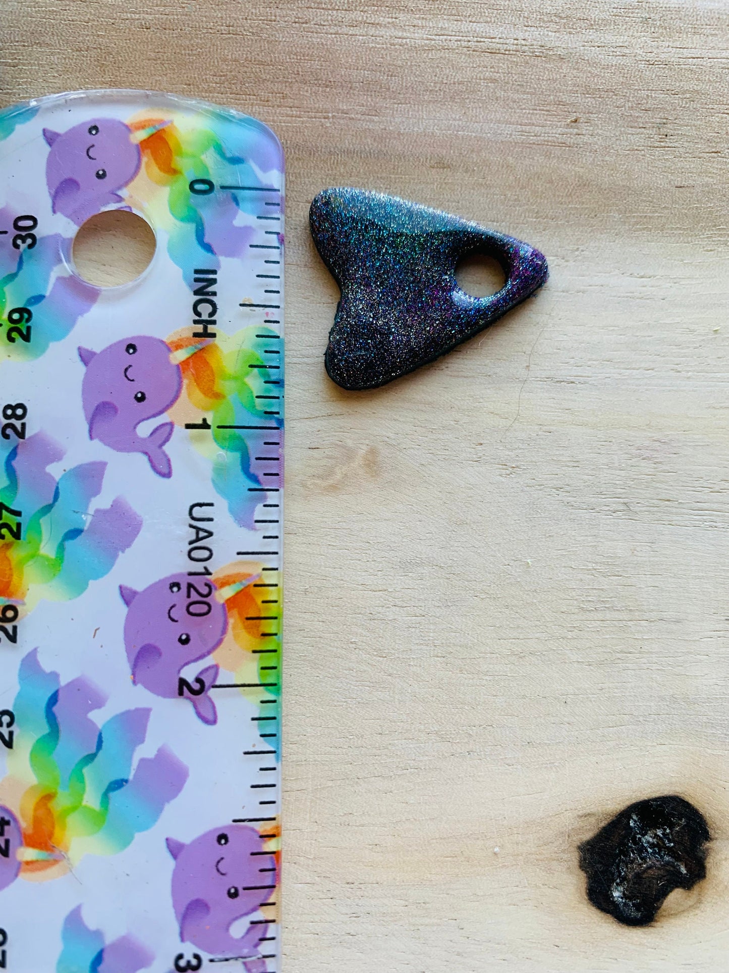 Simple Planchette with Cutout Scrying Hole Sharp Clay Cutter