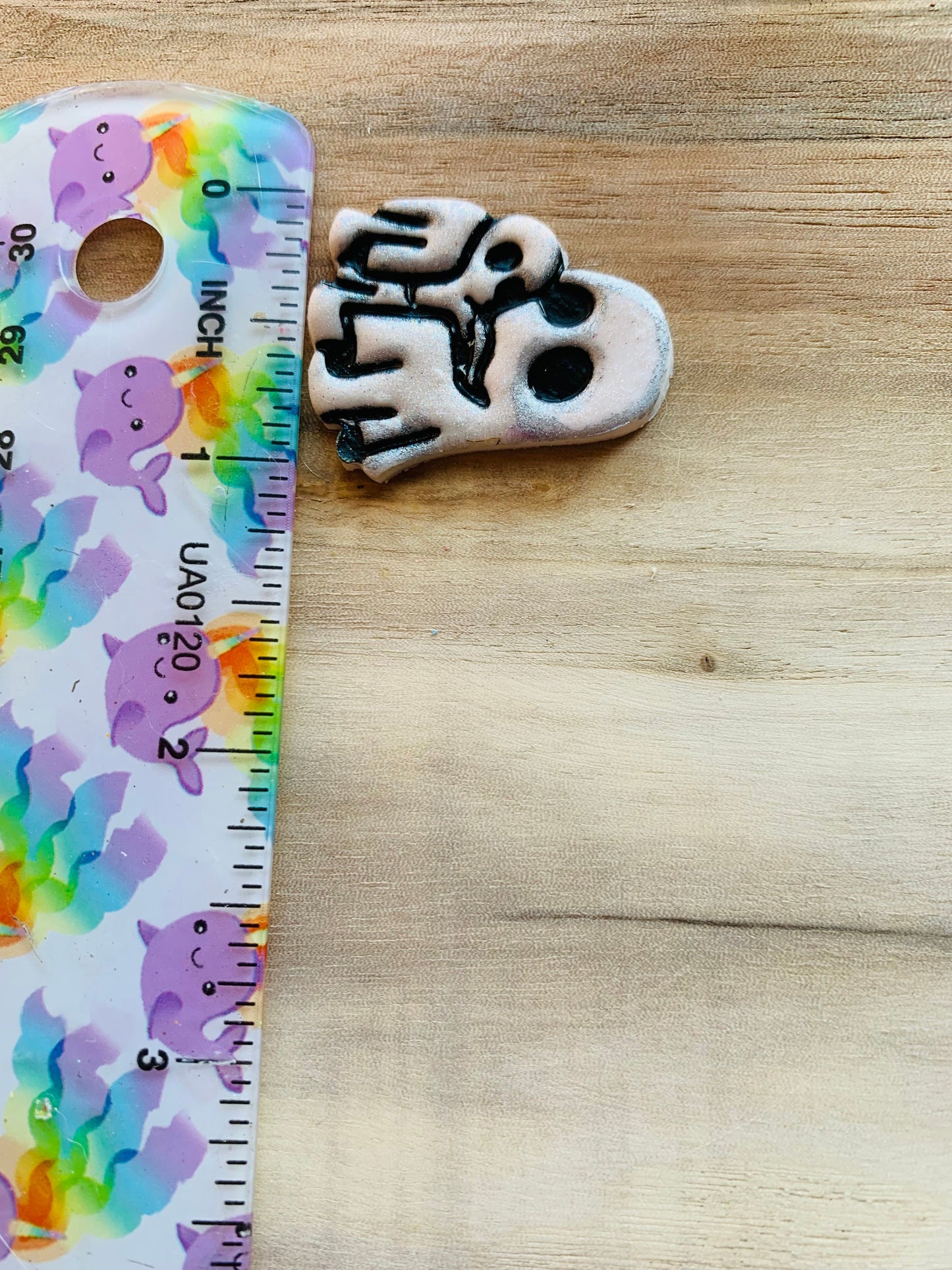 Ghost Parent Holding Baby Boo - Embossed Sharp Clay Cutter