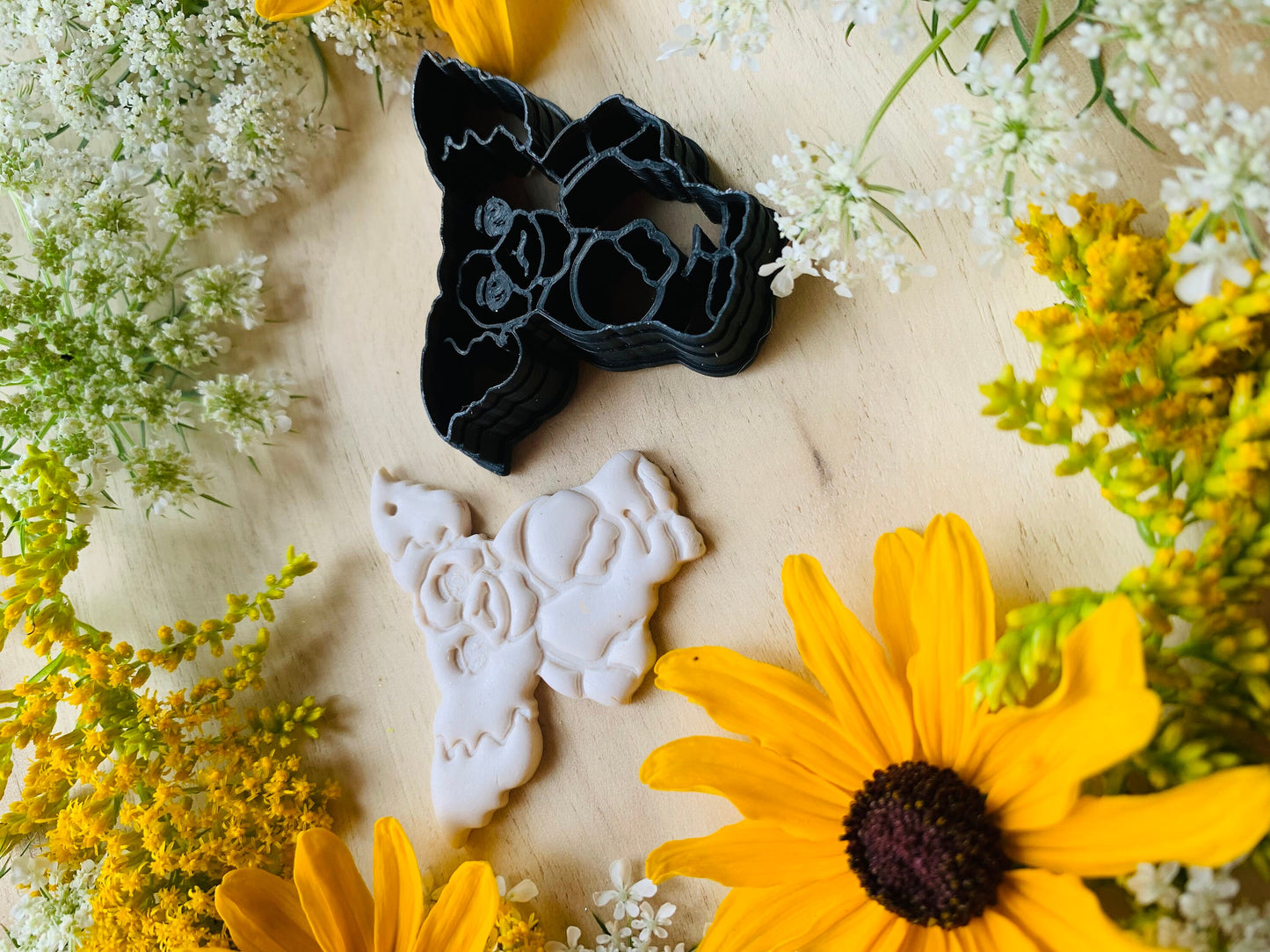 Monster Before Midnight Cute Fluffy Creature Embossed Sharp Clay Cutter