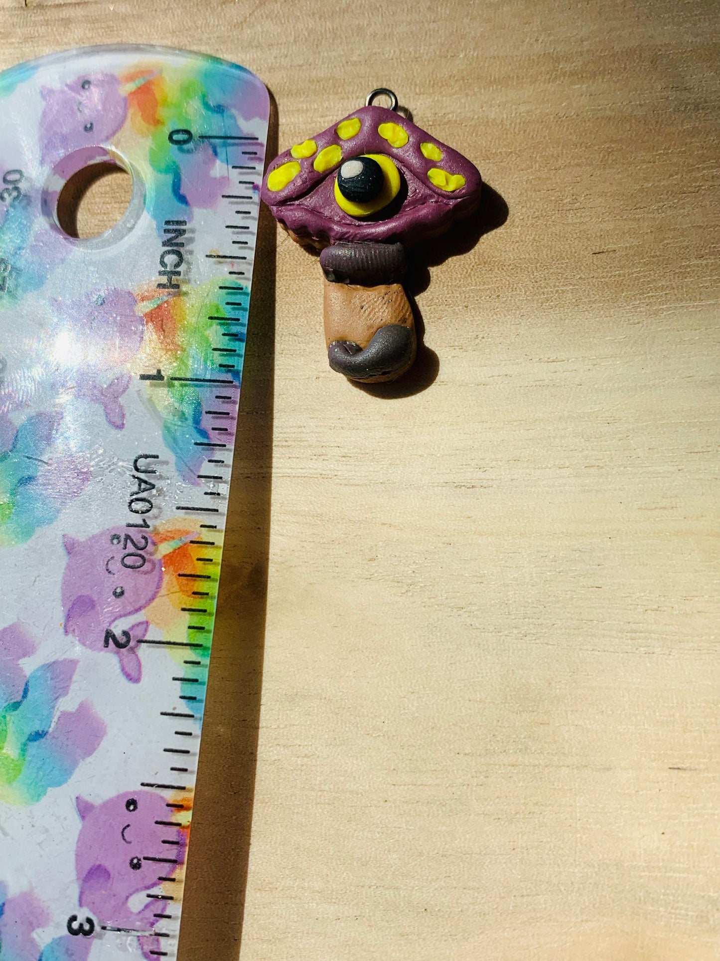 Smaller Mushroom with Seeing Eye - Embossed Sharp Clay Cutter